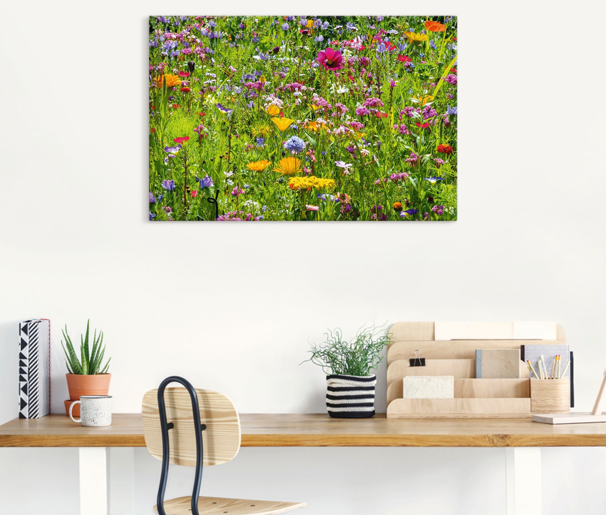 Artland Wandbild »Bunte Blumenwiese«, Blumenwiese, (1 St.), als Alubild, Outdoorbild, Leinwandbild, Poster, Wandaufkleber