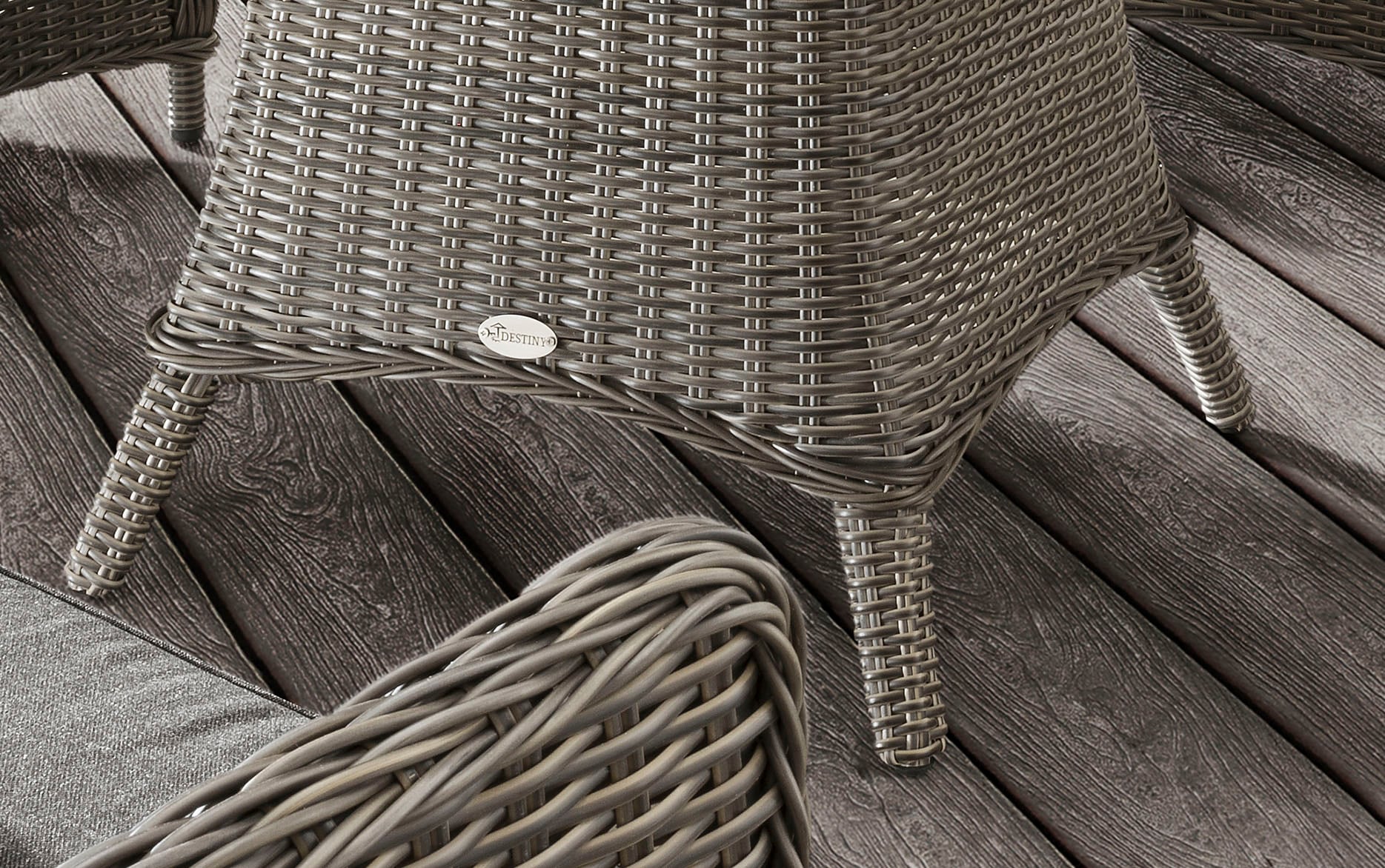 Destiny Garten-Essgruppe »CASA LUNA«, (13 tlg., 4x Sessel, 1x Tisch, inkl. Auflagen), Aluminium, Polyrattan