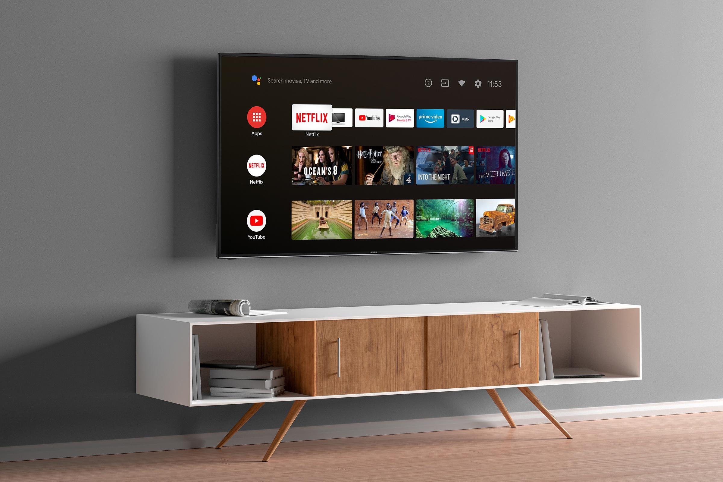hitachi led fernseher u43ka6150 109 cm 43 4k ultra hd google tv smart tv android tv auf raten bestellen quelle de