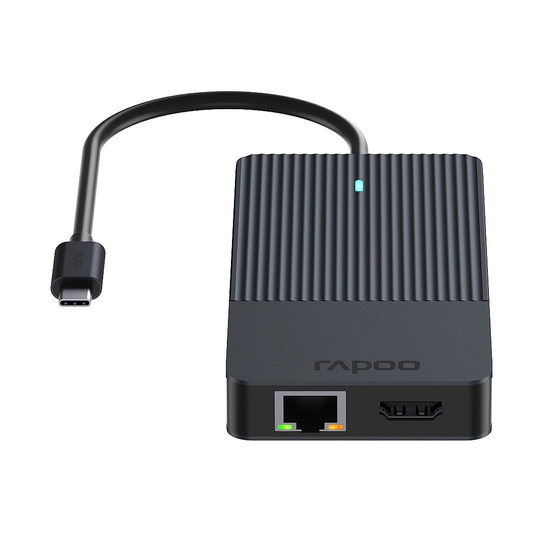 Rapoo USB-Adapter »UCM-2006 USB-C Multiport Adapter, 12in1, Grau« USB-C zu 3,5-mm-Klinke | DisplayPort | HDMI | MicroSD-Card | RJ-45 (Ethernet) | SD-Card | USB 2.0 | USB 3.0 Typ A | USB-C 18 cm