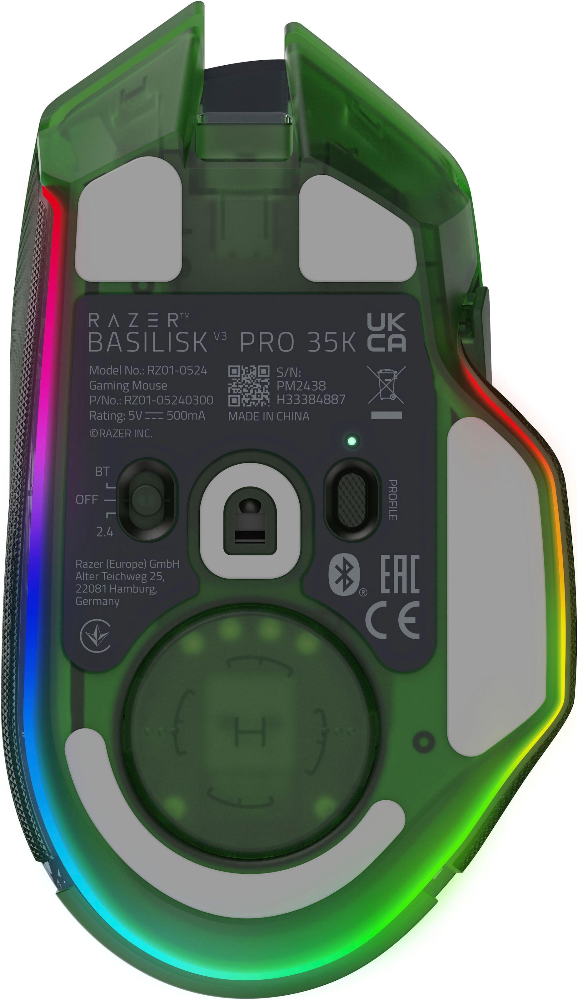 RAZER Gaming-Maus »Basilisk V3 Pro 35K« Bluetooth | Funk | USB