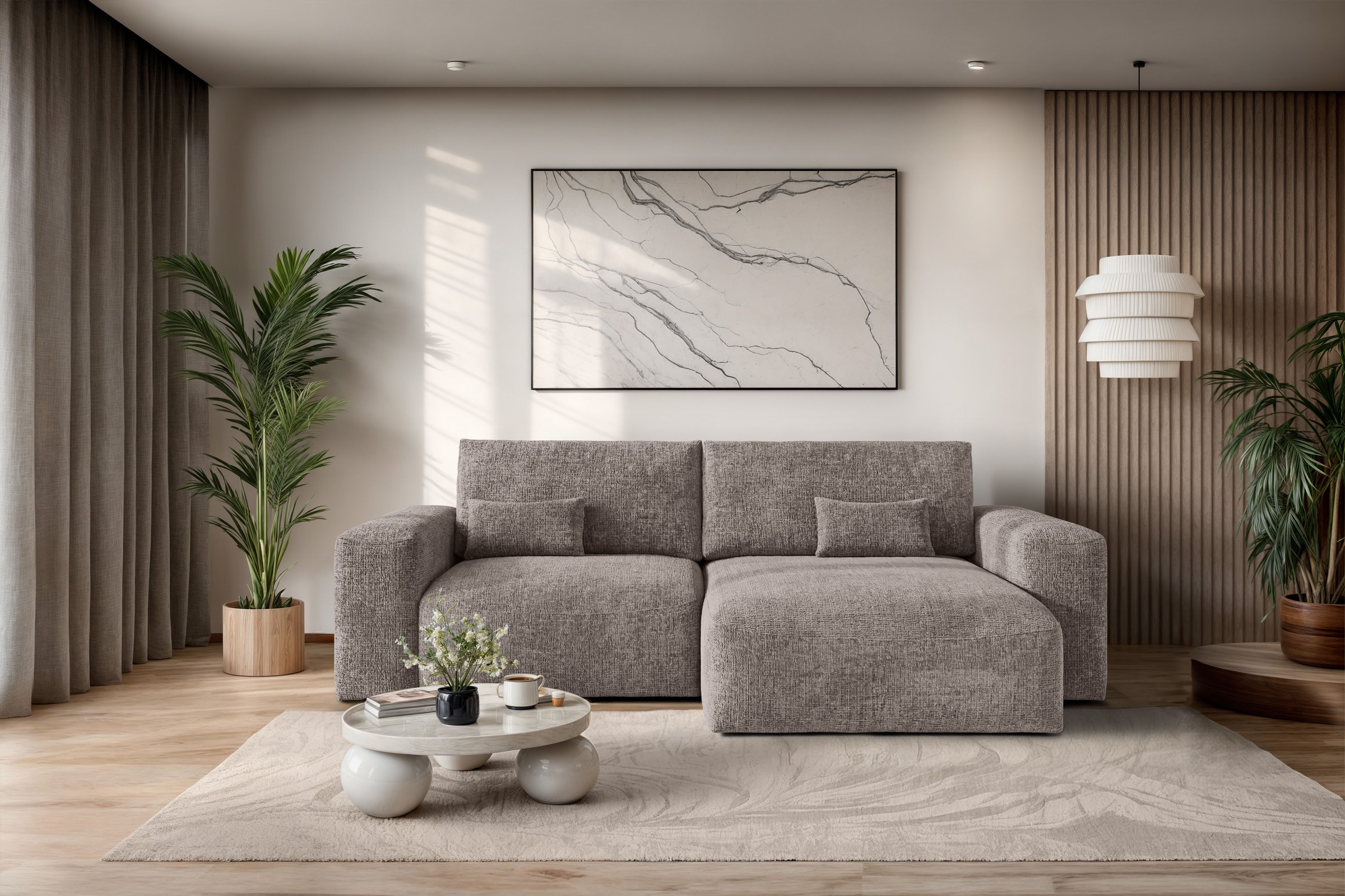 OTTO home Ecksofa »MATTS Schlafsofa mit Bettkasten, Maße B/T/H: 265/159/89 günstig online kaufen