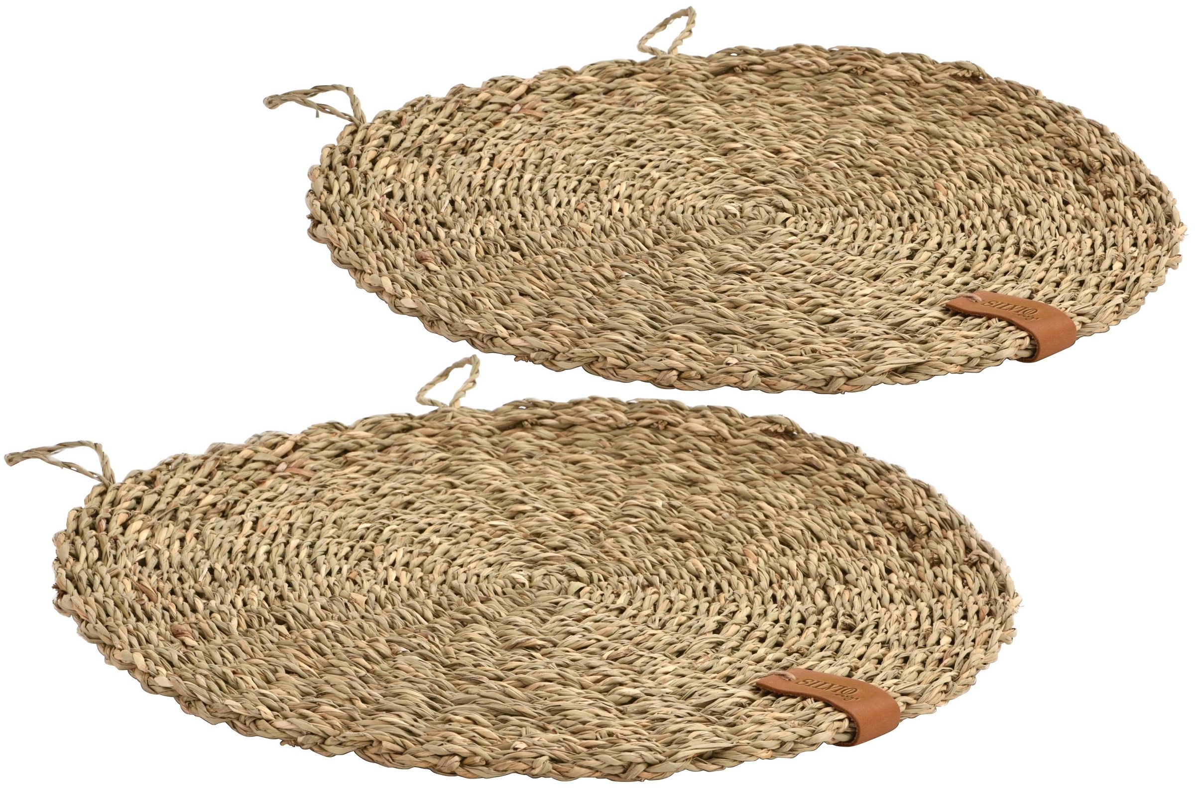 Bild von SILVIO design Kratzmatte, 2er-Set, aus Seegras, Ø: 37 cm