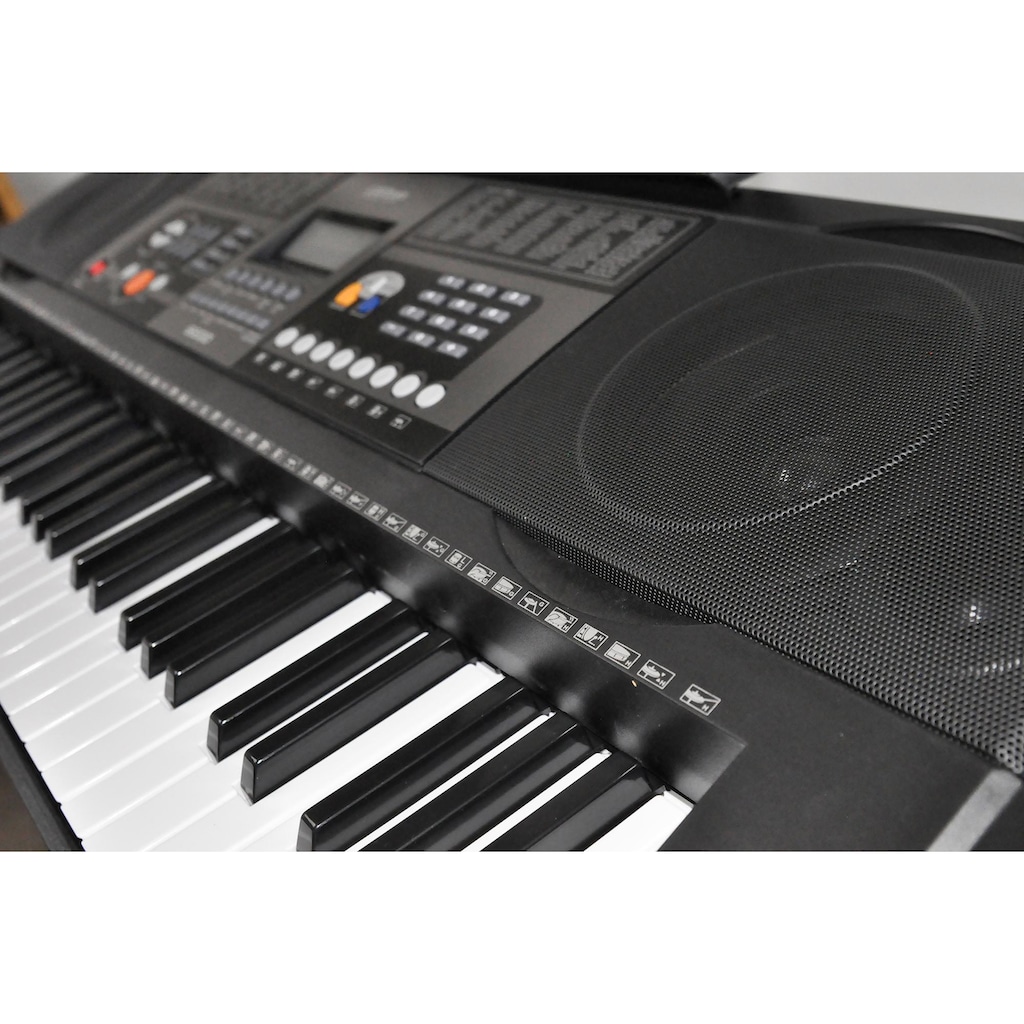 Clifton Home-Keyboard »61-Tasten Keyboard mit LC-Display«, (Set)