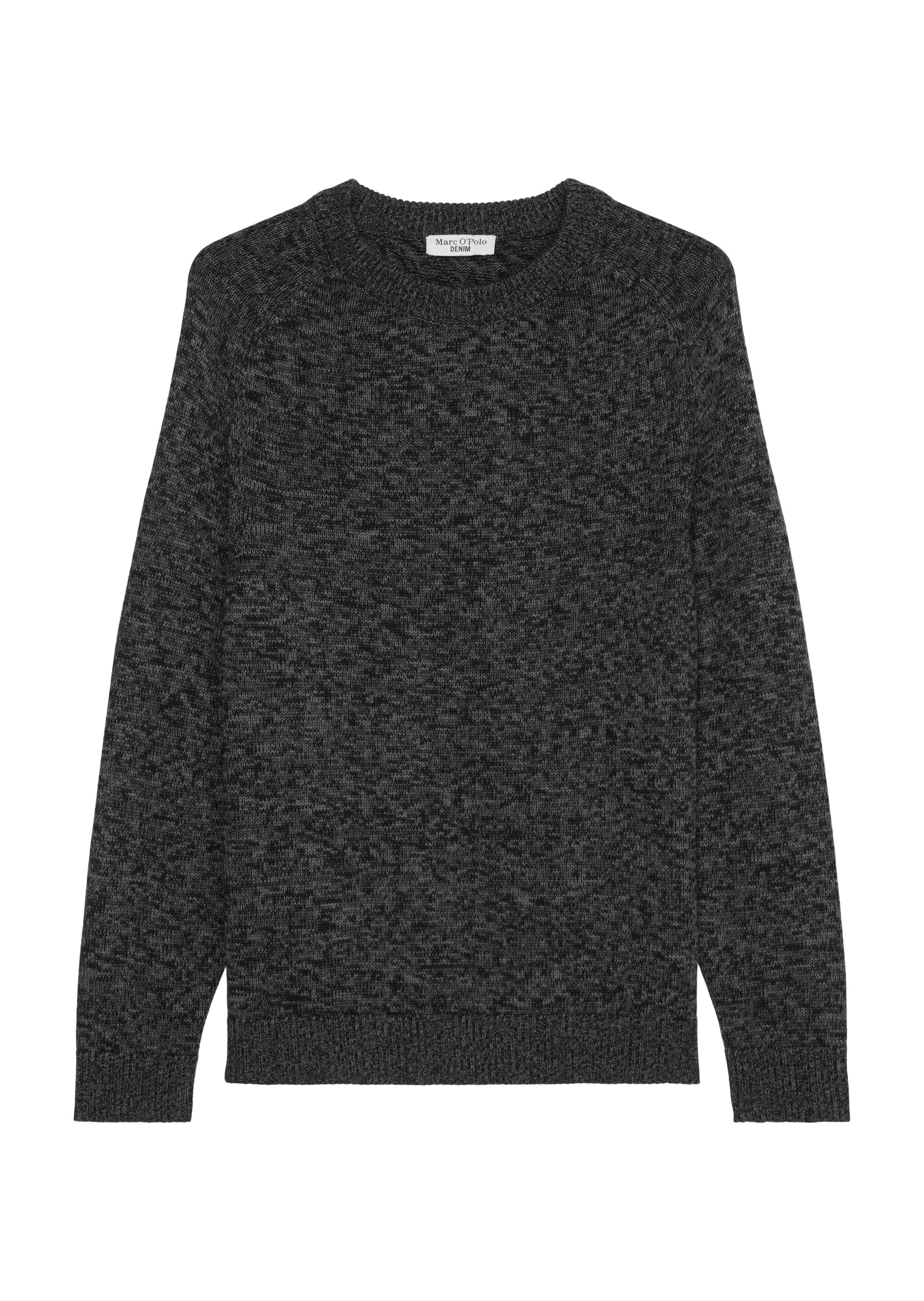 Marc O'Polo DENIM Rundhalspullover, lebendiger Bicolor-Effekt