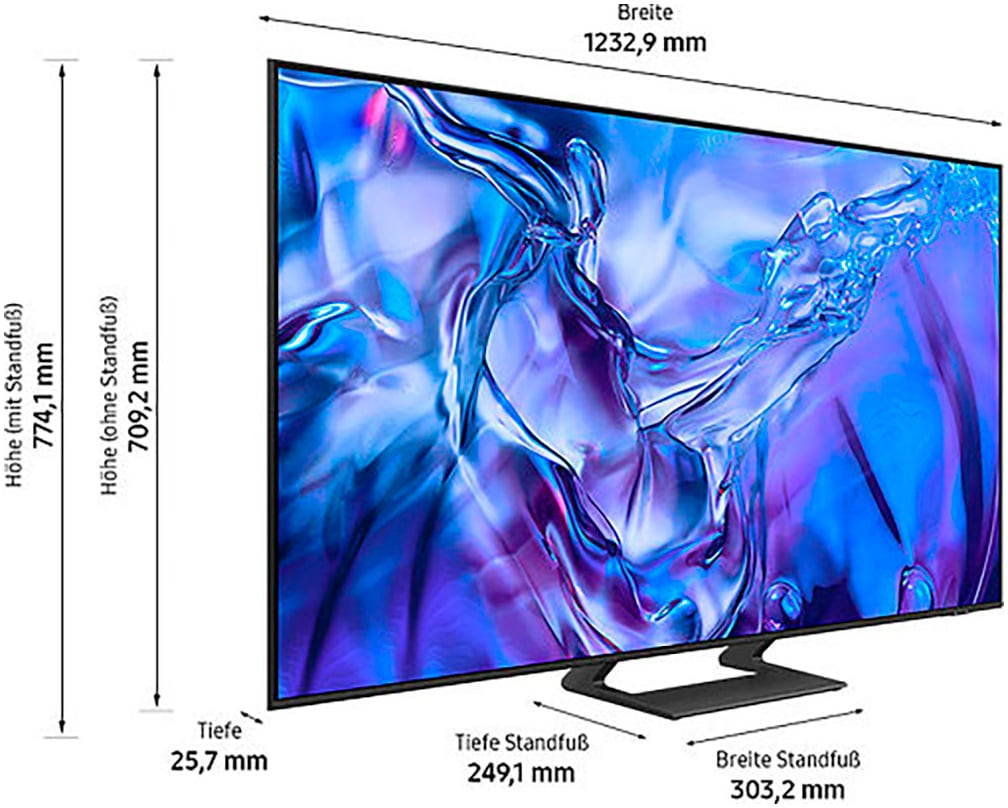 Samsung LED-Fernseher »GU55DU8579U«, 4K Ultra HD, Smart-TV, Crystal UHD, Q-Symphony,3D Dolby Surround Sound, HDR10+, Smart-Hub