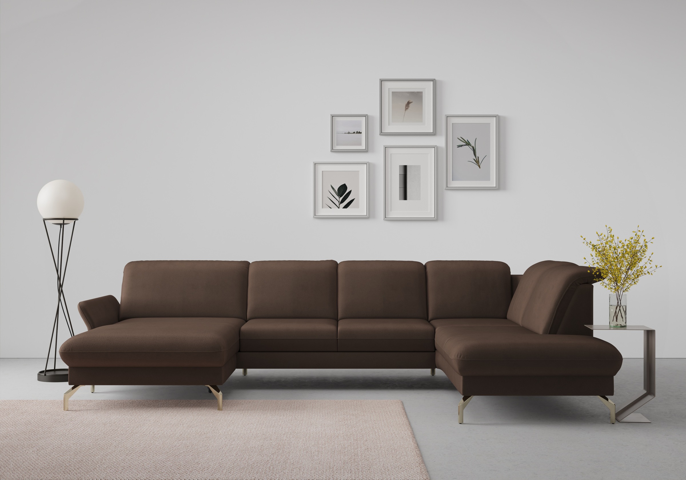 sit&more Wohnlandschaft »Fashion U-Form« wahlweise mit Kopfteilverstellung, günstig online kaufen