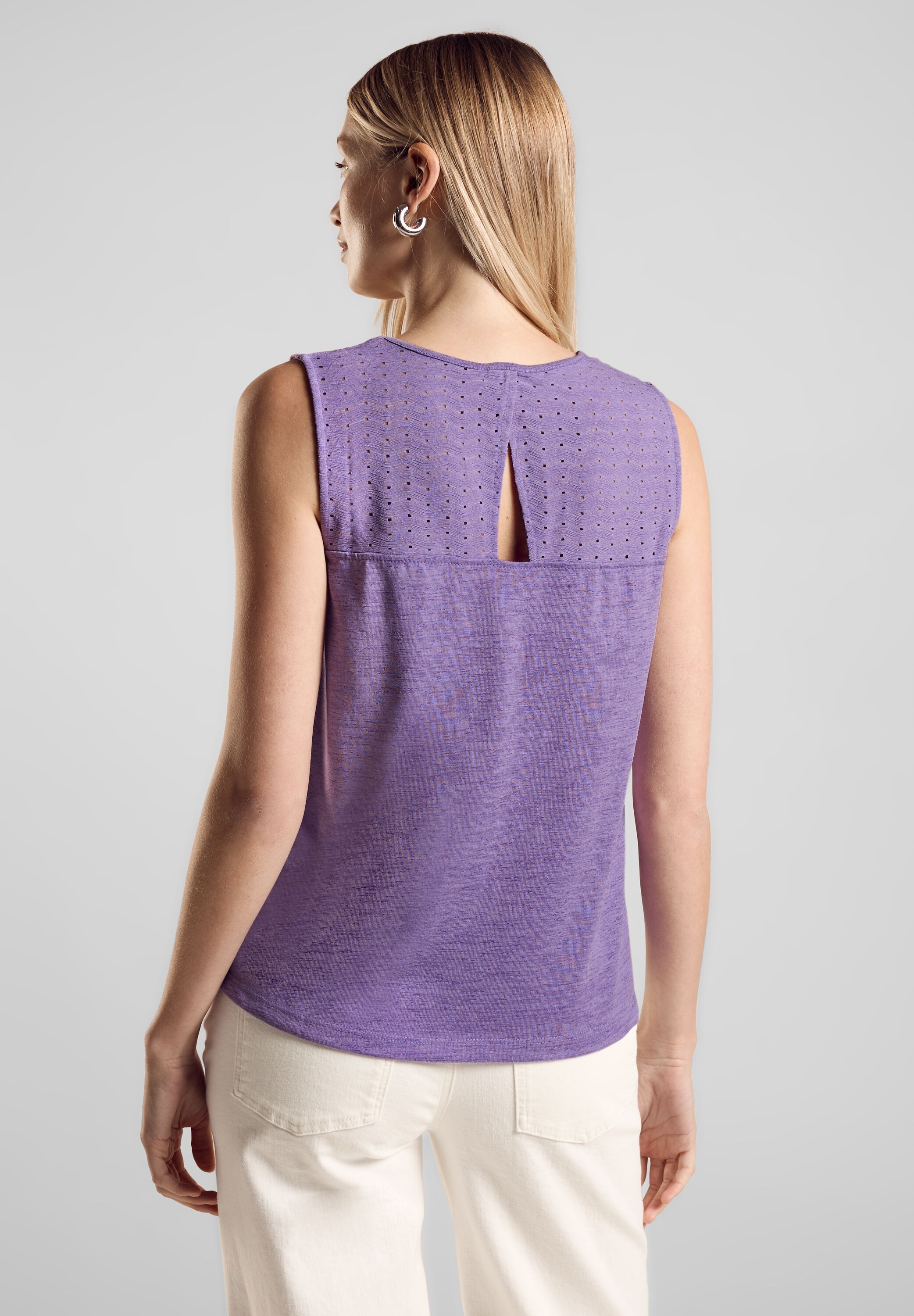 STREET ONE Spitzentop, mit Stickerei