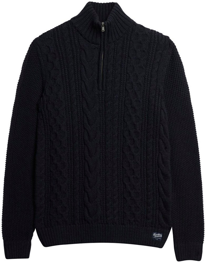 Superdry Strickpullover »Jacob Cable Knit Half Zip«