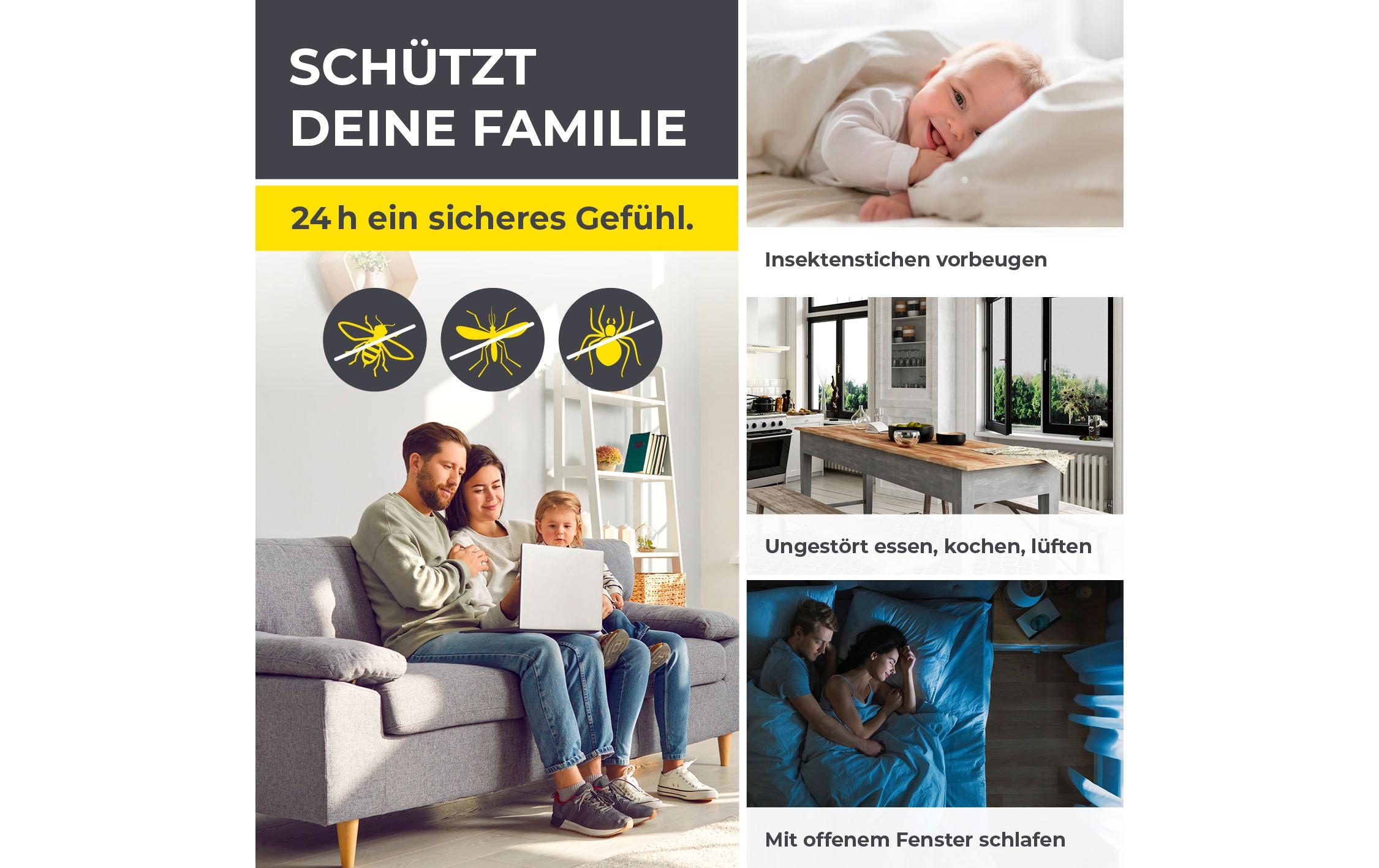 EASYmaxx Insektenschutz-Vorhang »Strong Click, 100 x 210 cm« 1 Stk. tlg.