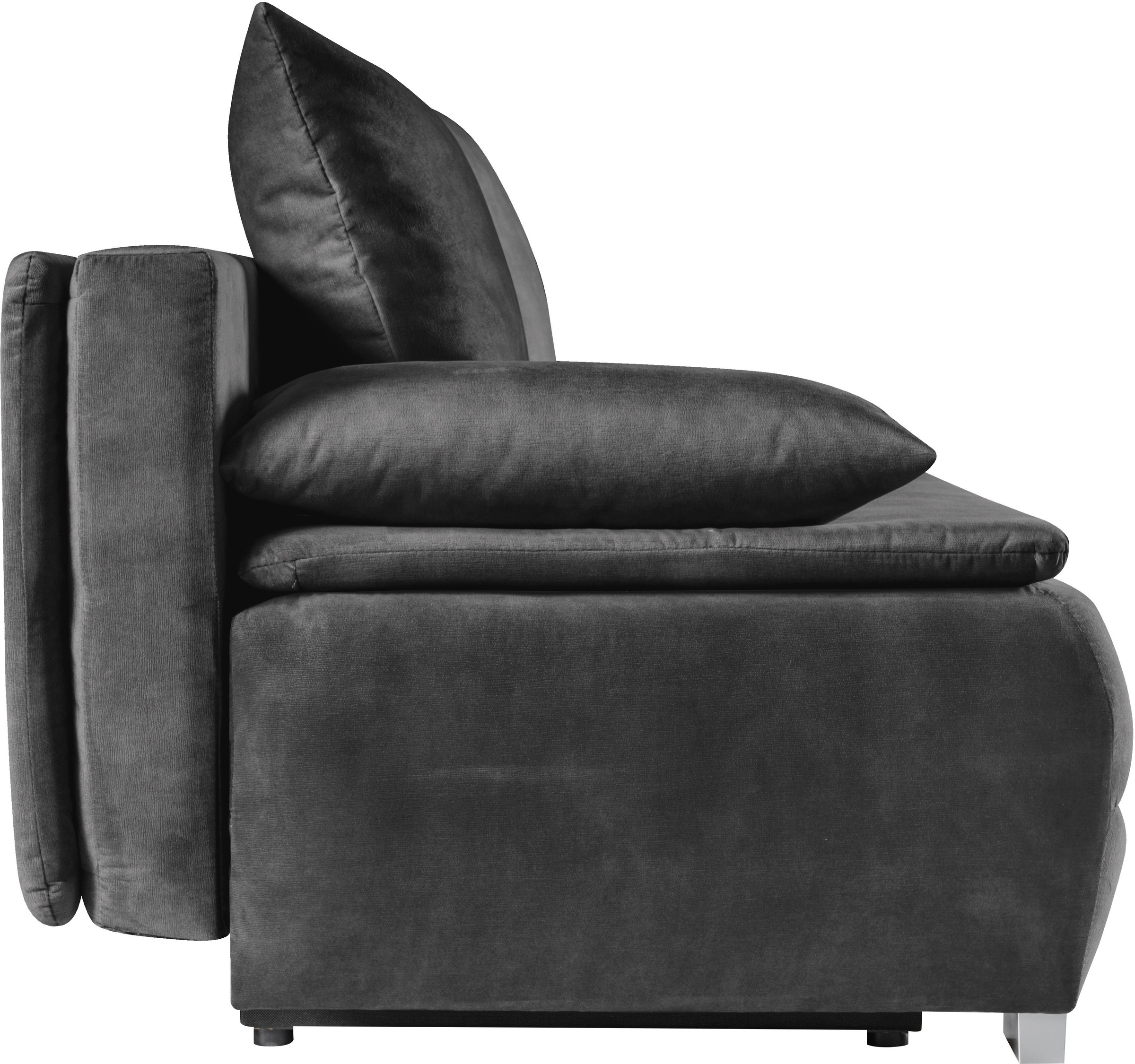WERK2 Schlafsofa »Tekla LED«, 2-Sitzer Schlafcouch mit Bettkasten & stylischer RGB-LED-Beleuchtung