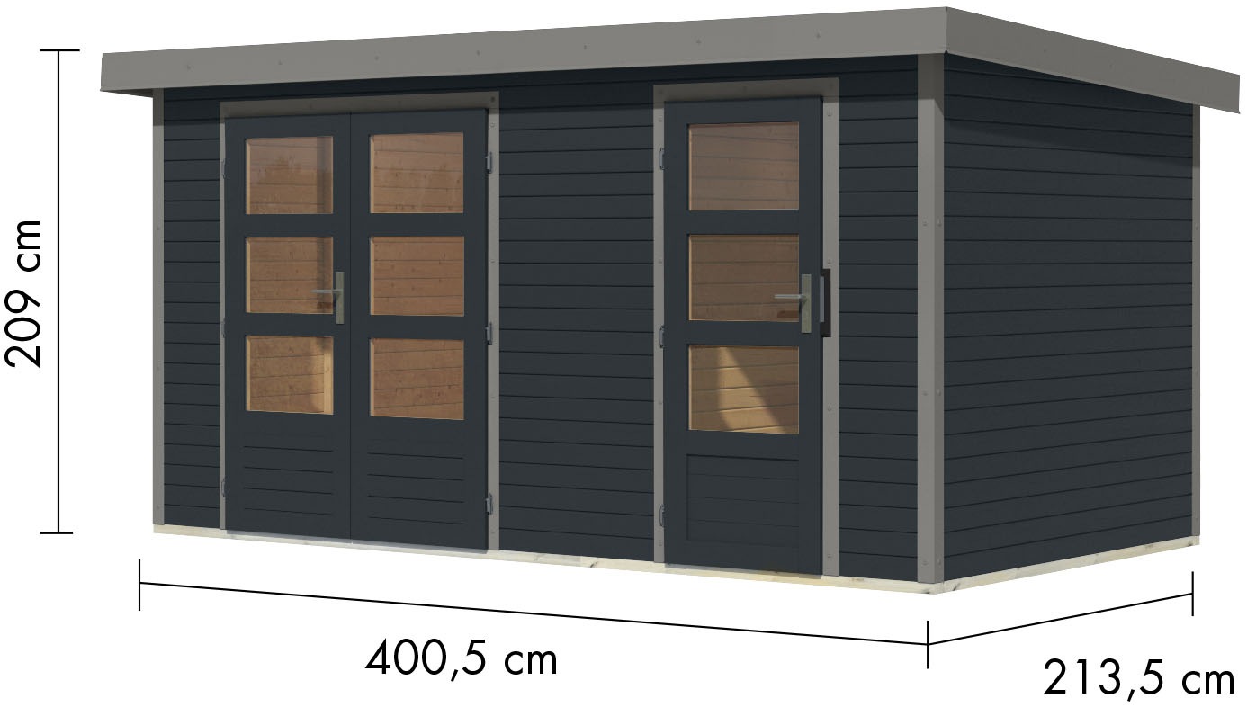 Karibu Gartenhaus »Merkur C«, aus hochwertigen Materialien