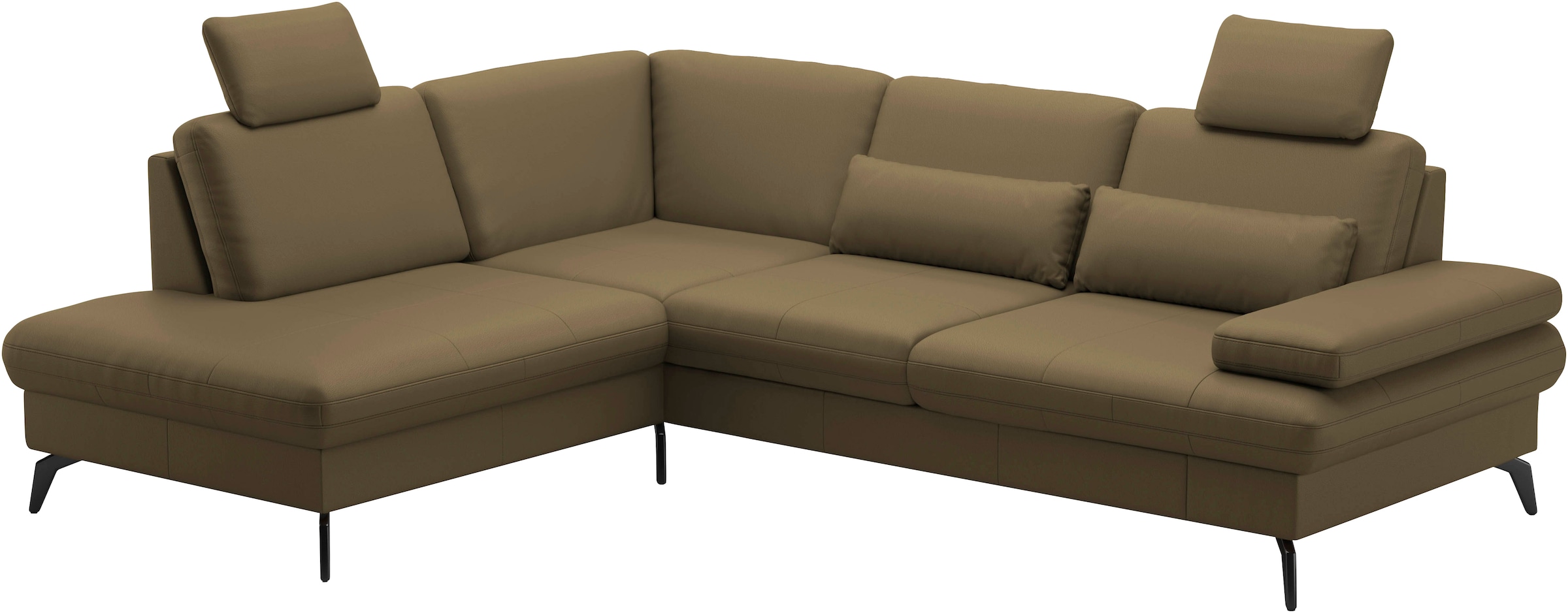 sit&more Ecksofa »Morris L-Form, inkl. Sitztiefenverstellung«, wahlweise mit Armteilverstellung, Bettfunktion & Bettkasten