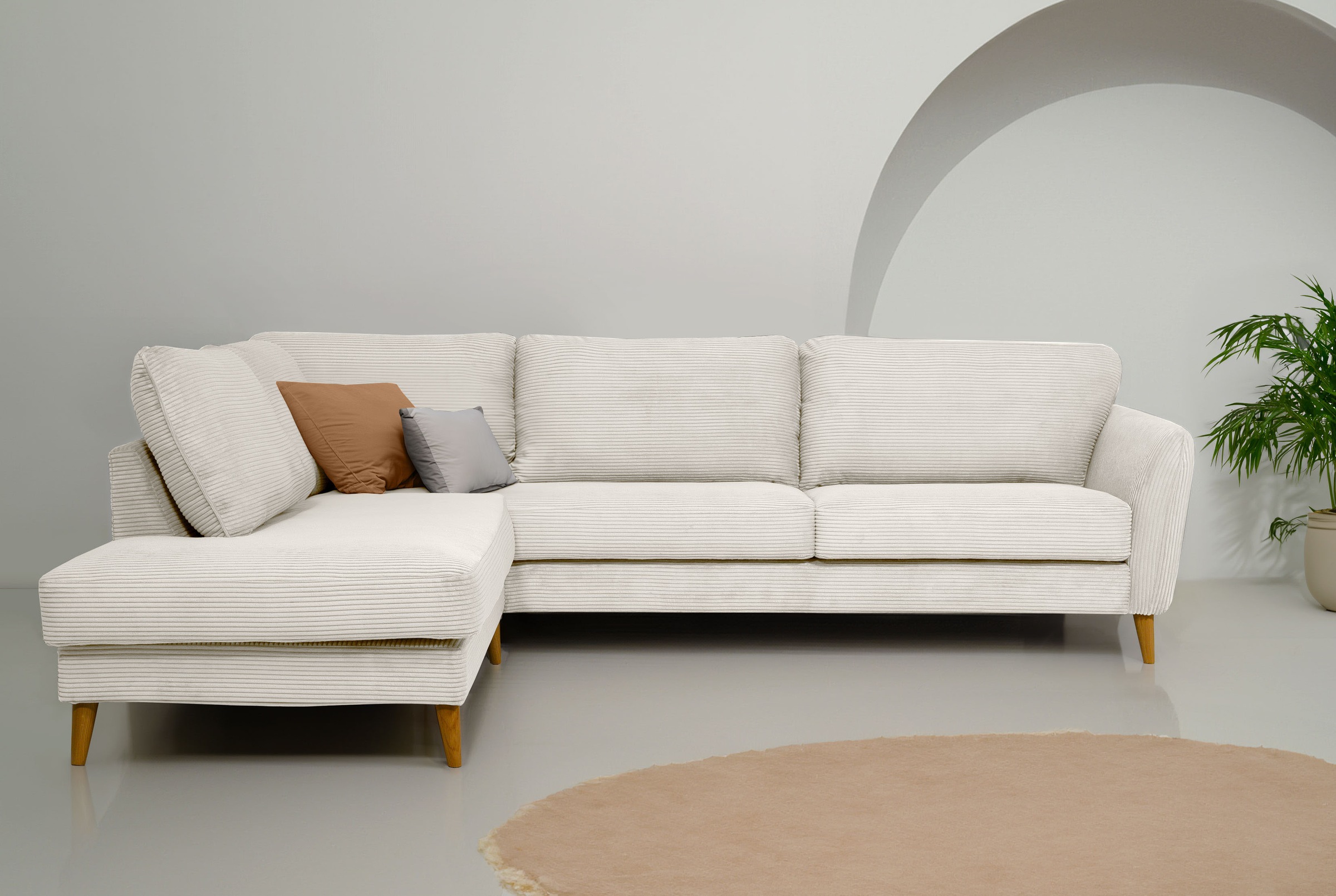 Home affaire Ecksofa »MARSEILLE 278/202 cm, L-Form, Ottom. rechts/links, ve günstig online kaufen