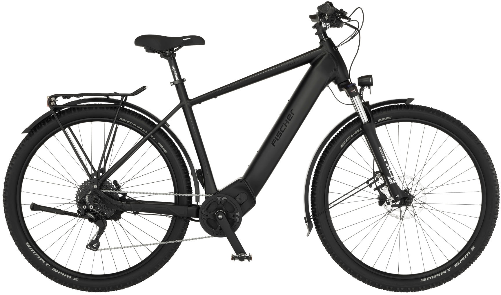 FISCHER Fahrrad E-Bike »TERRA 8.0i 55«, 10 Gang, Shimano, Deore, Mittelmotor 250 W, (mit Fahrradschloss), Pedelec