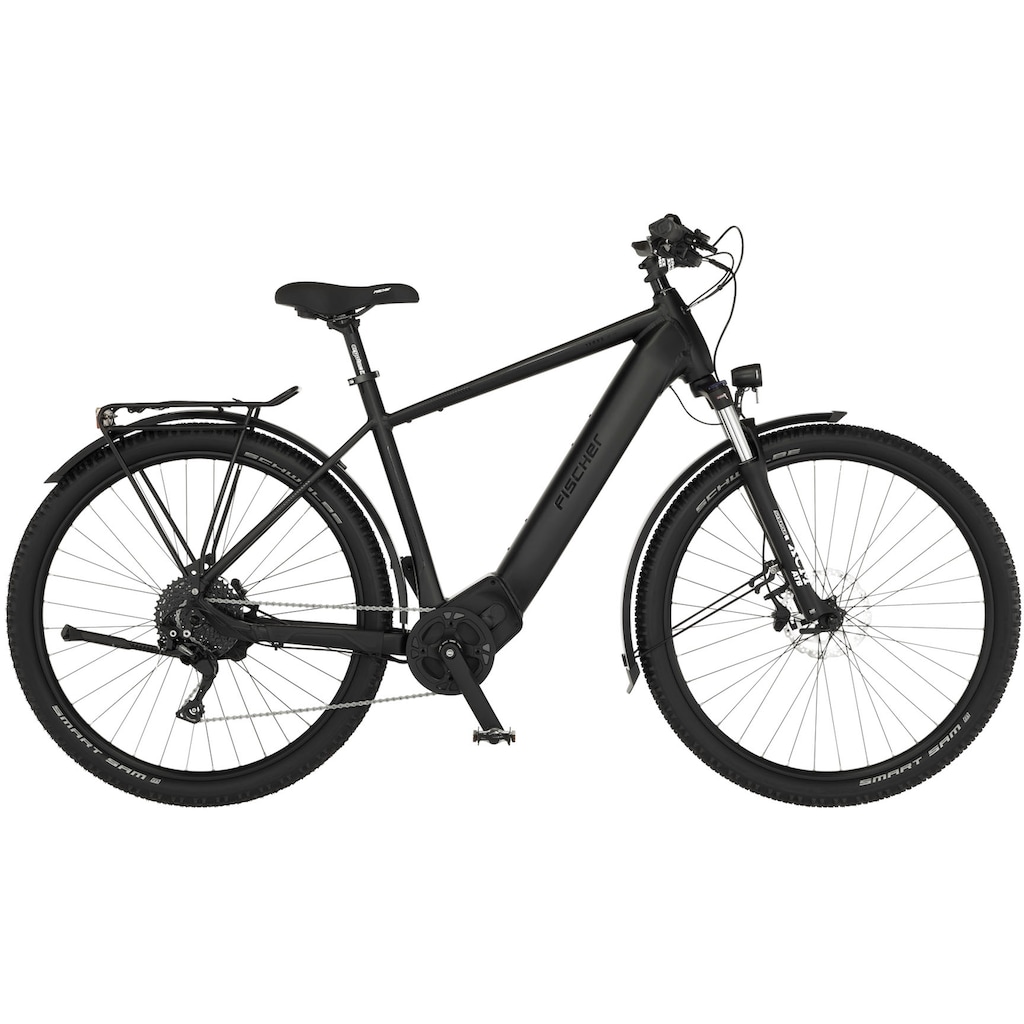 FISCHER Fahrrad E-Bike »TERRA 8.0i 55«, 10 Gang, Shimano, Deore, Mittelmotor 250 W, (mit Fahrradschloss)