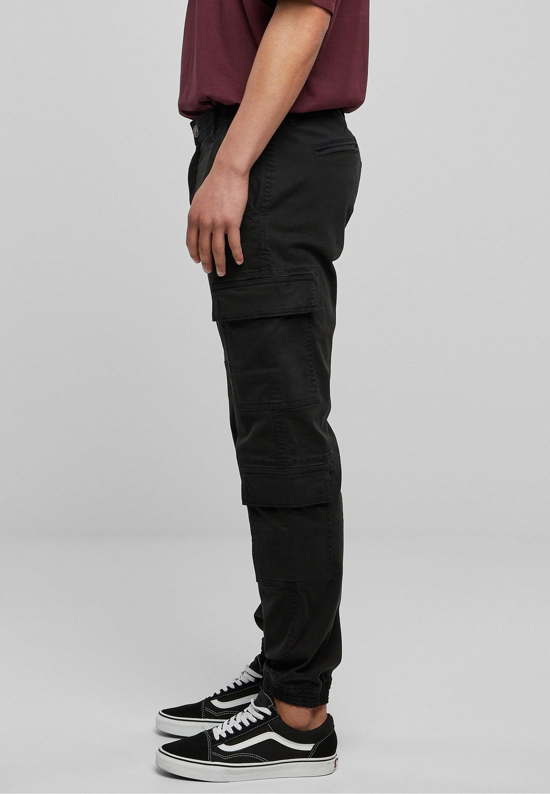 URBAN CLASSICS Stoffhose »Urban Classics Herren Double Cargo Twill Jogging Pants«