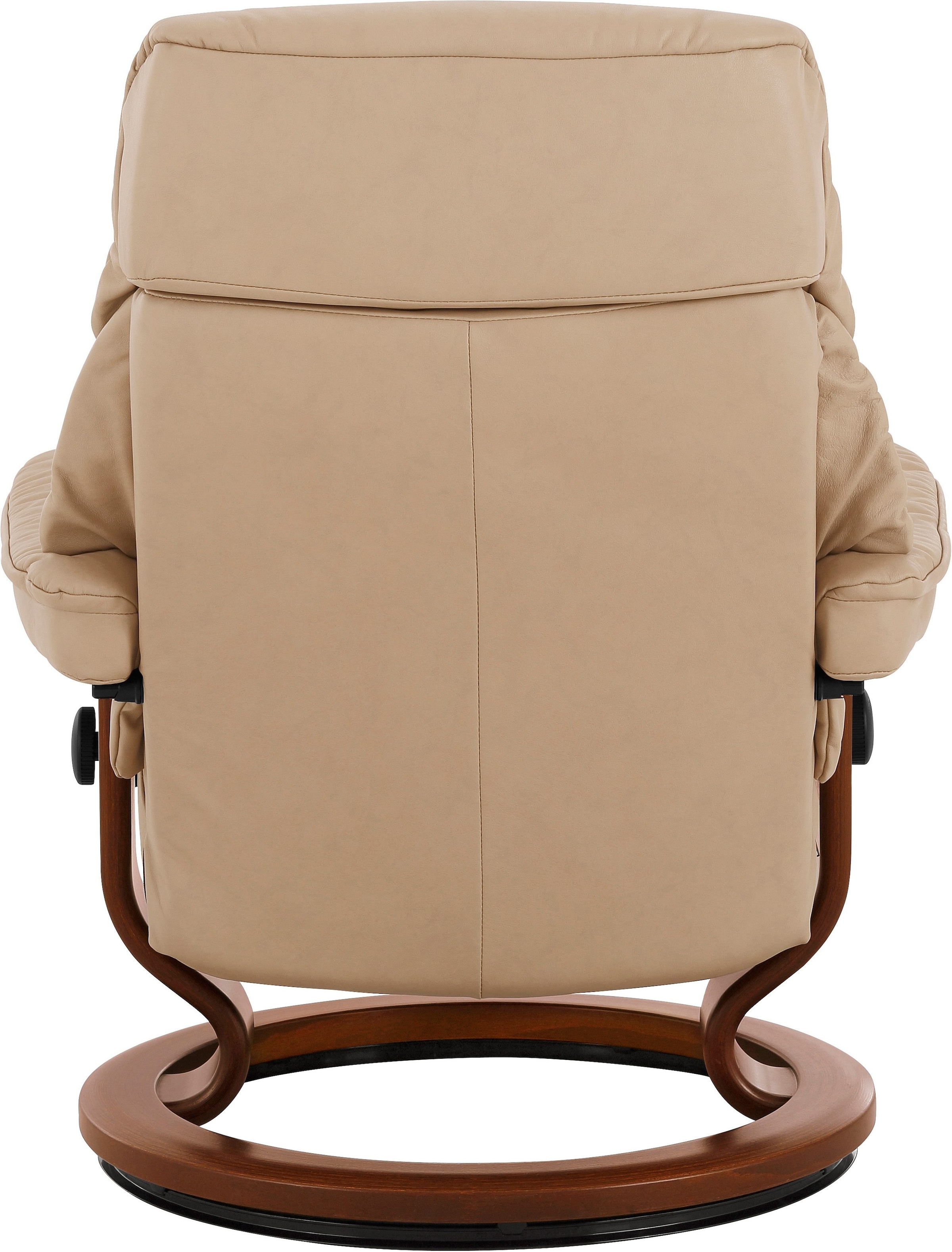 Stressless® Relaxsessel »Ruby«, (Set, Relaxsessel mit Hocker), mit Classic Base, Größe L, Gestell Eiche, Wenge, Braun & Schwarz