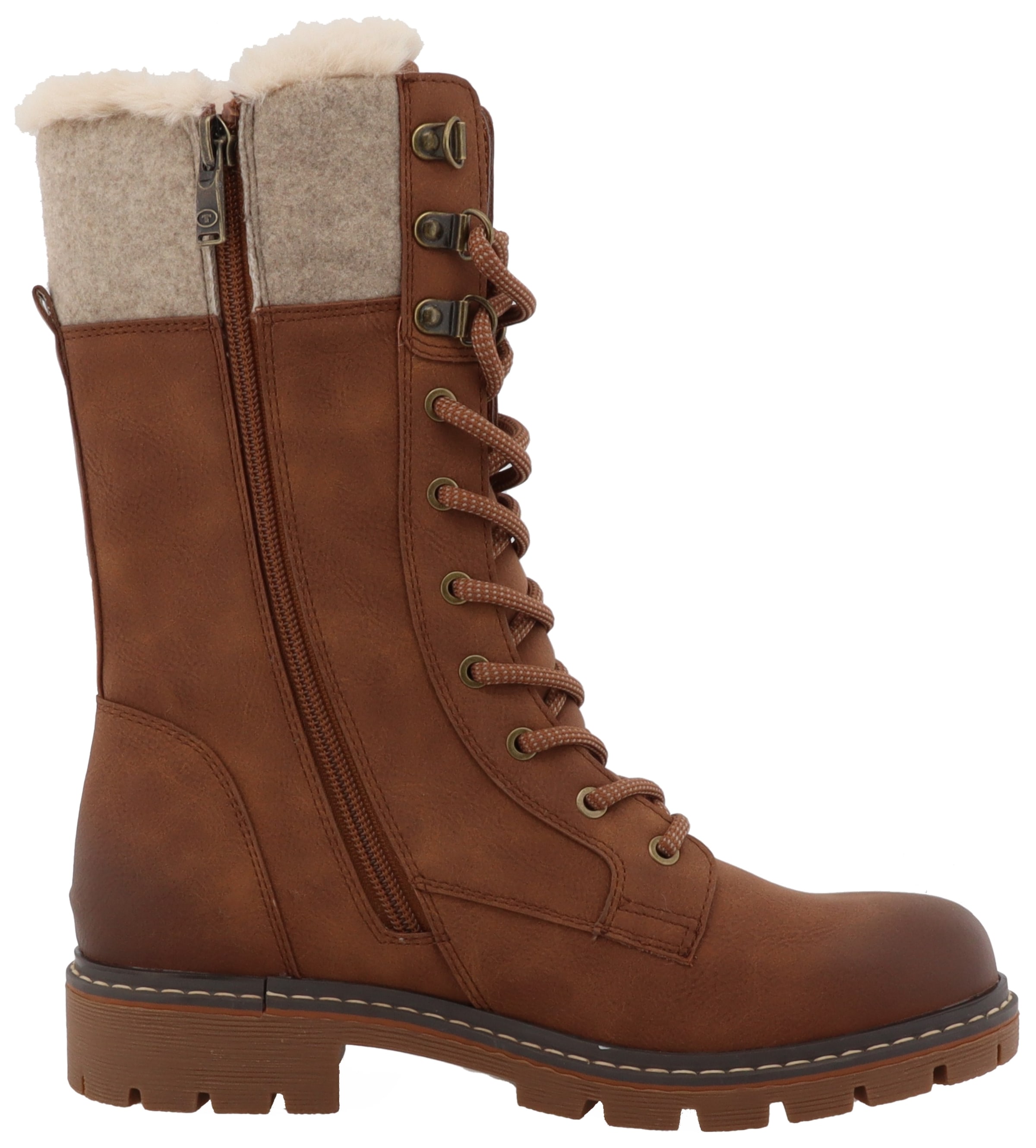 TOM TAILOR Winterstiefel, Schnürstiefel mit TEX-Membrane