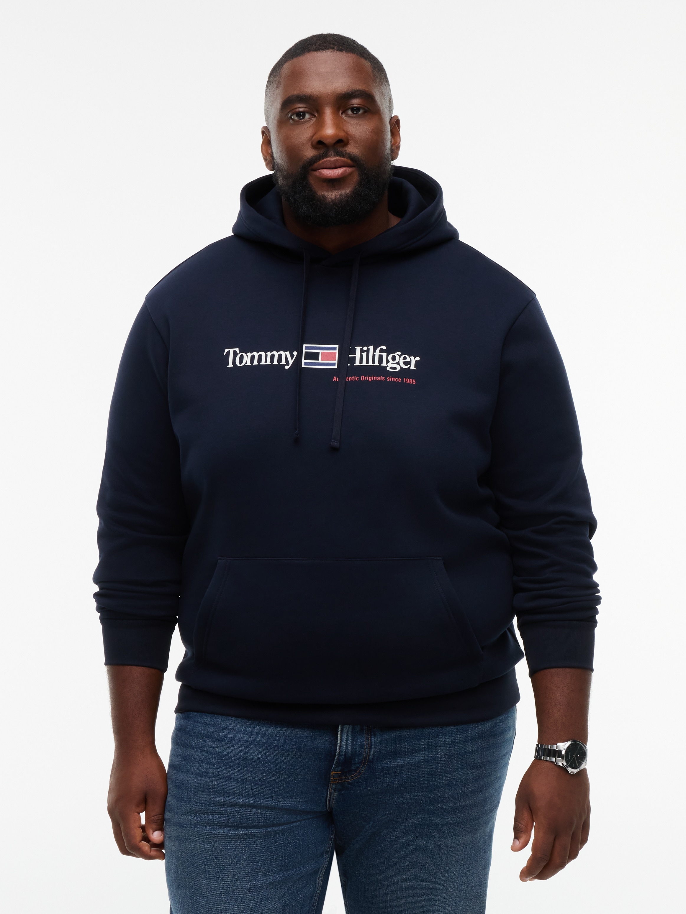 Tommy Hilfiger Big & Tall Hoodie »BT-RWB GRAPHIC FLEECE«, Große Größen
