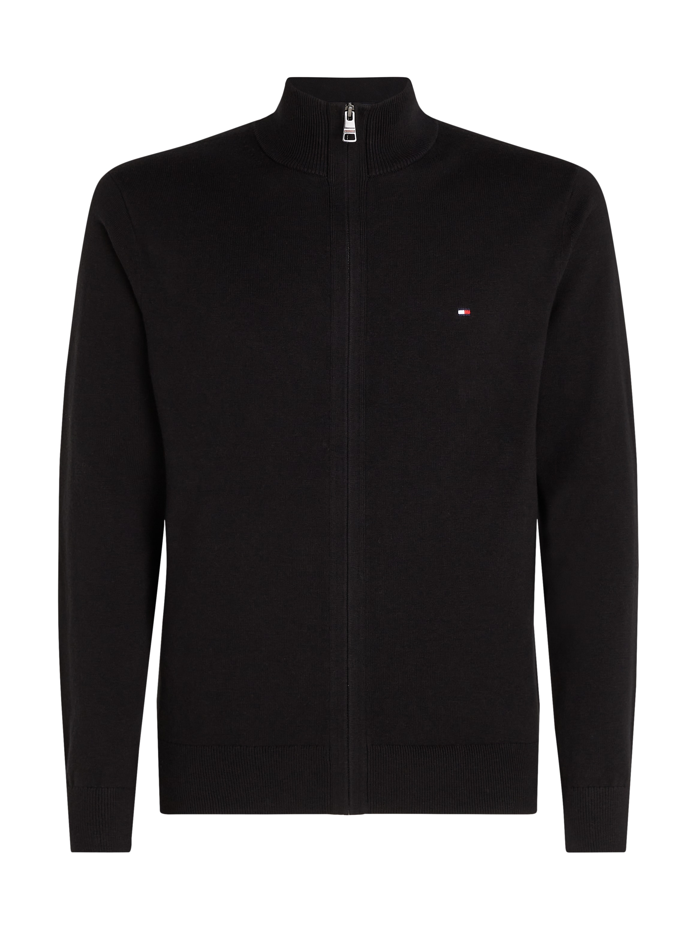 Tommy Hilfiger Cardigan »PIMA ORG CTN CASHMERE ZIP THRU«