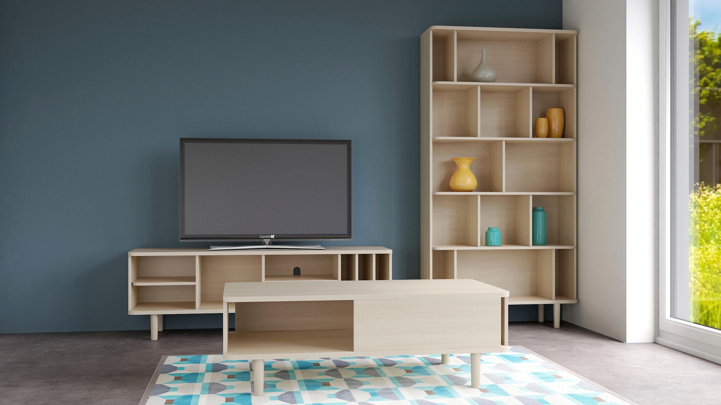 Woodman Sideboard »Malic«, Kommode im schlichten skandinavischen Design, Breite 160 cm