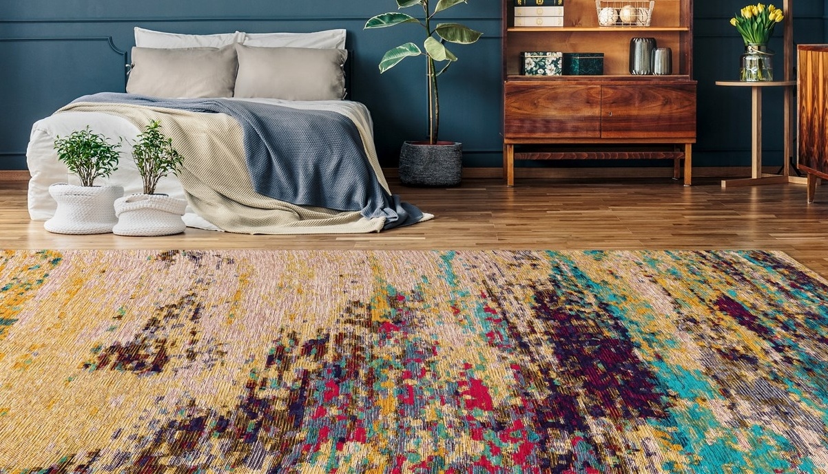 Padiro Teppich »Primavera 625«, rechteckig, 5 mm Höhe, Flachgewebe günstig online kaufen