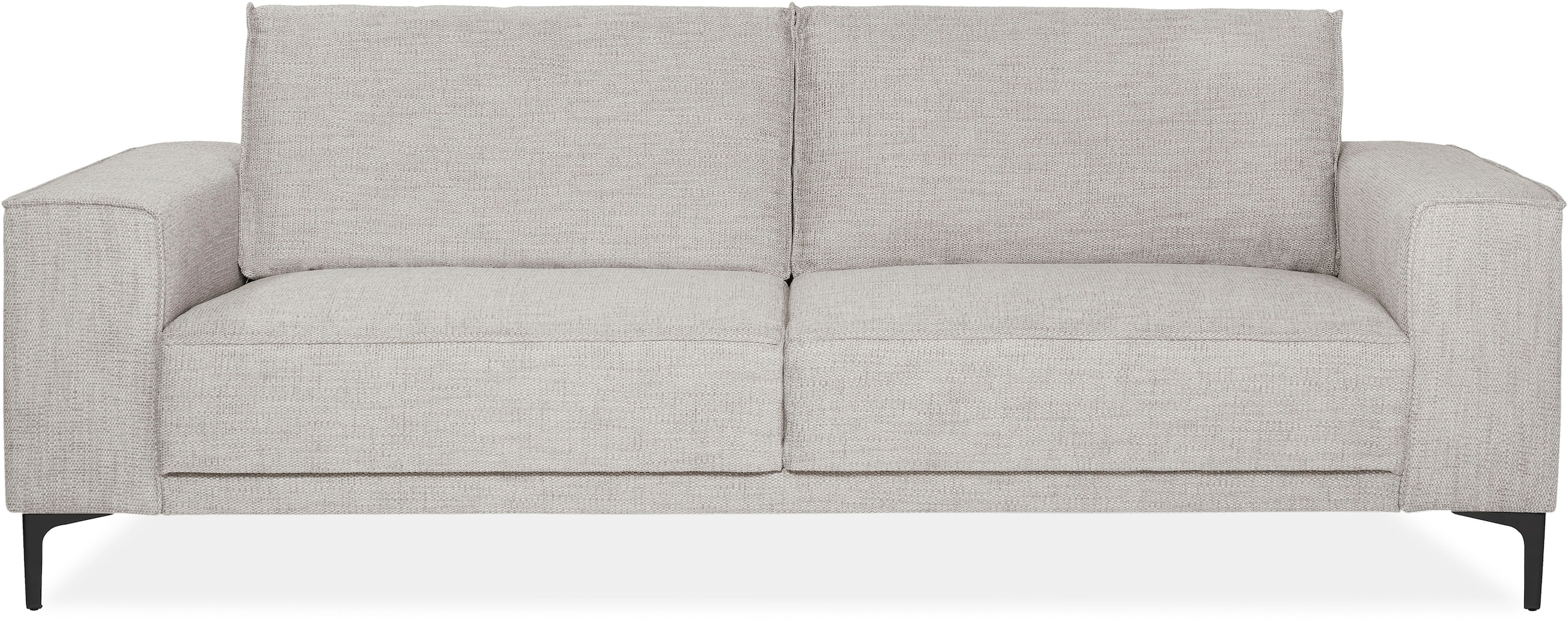 Places of Style 3-Sitzer »Oland«, 224 cm, Wellenunterfederung, Skandi-Design, Metallfüße