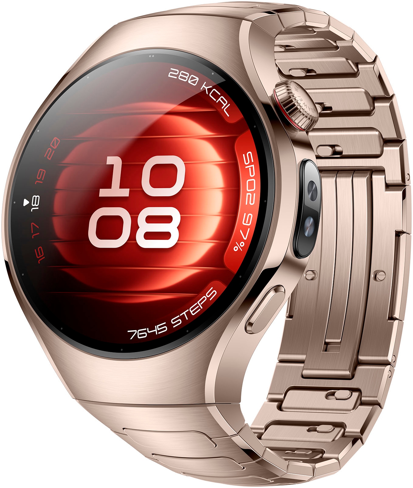 Huawei Smartwatch »WATCH 5 42mm«, (3,5 cm / 1,38 Zoll), 32,00 GB, X-TAP, Health Glance, 904L Edelstahl, Kompatibel mit iOS & Android)