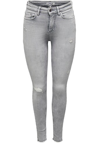Only Skinny-fit-Jeans »ONLBLUSH MID SK AK RW DST DNM REA724NOOS«, mit Destroyed Effekt kaufen