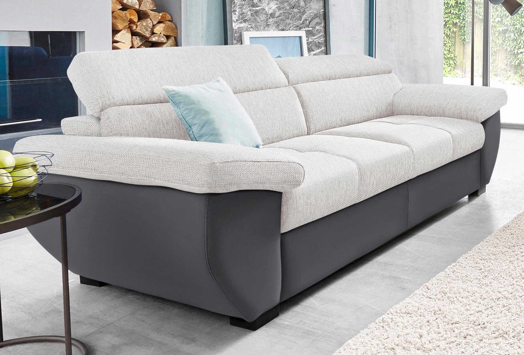 COTTA 2,5-Sitzer »Speedway«, Big-Sofa mit Kopfteilverstellung günstig online kaufen