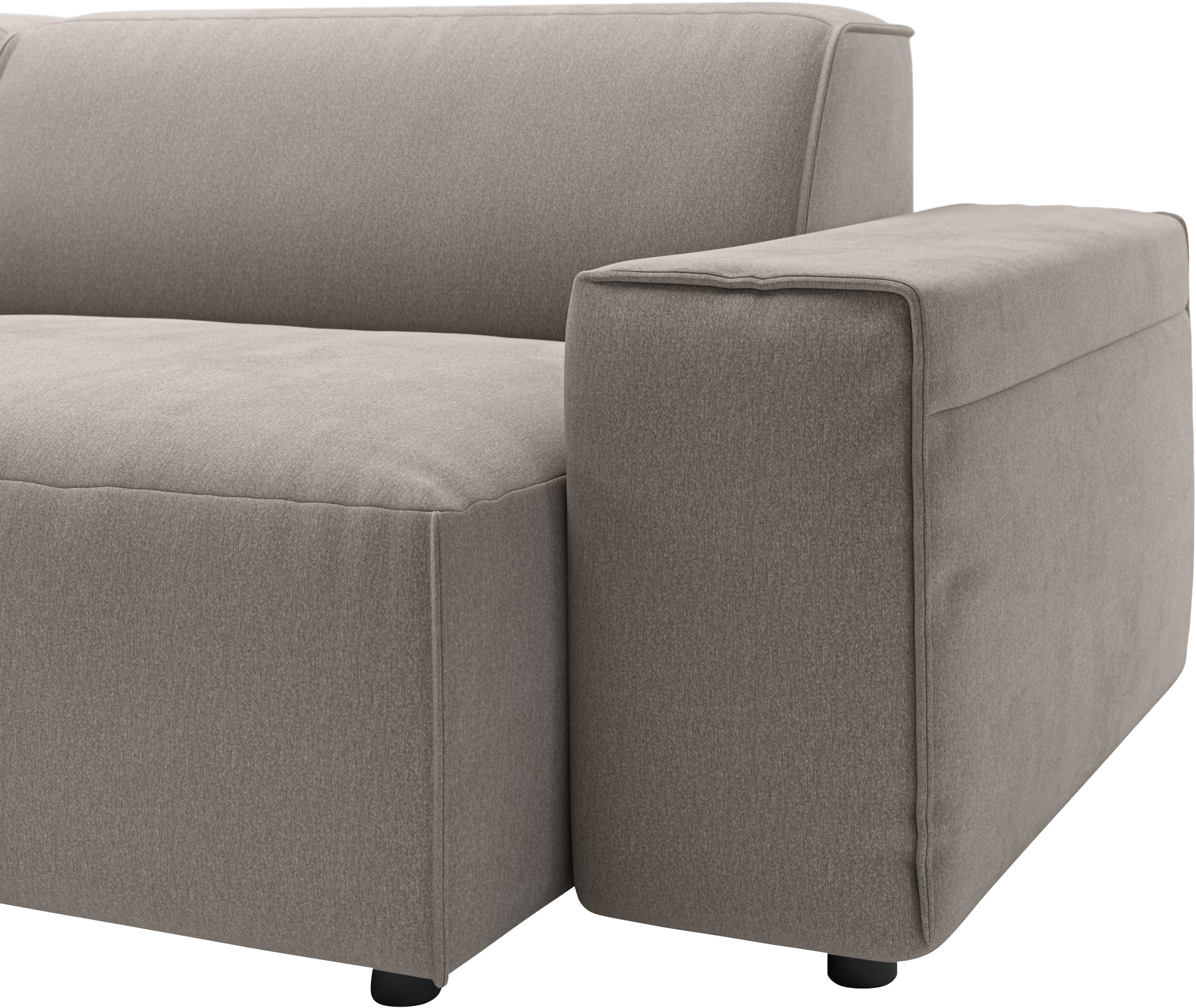 andas Ecksofa »Glimminge L-Form auch in Breitcord, Feincord + Easy care-Bezug,«, Breite 264, Zierkissen