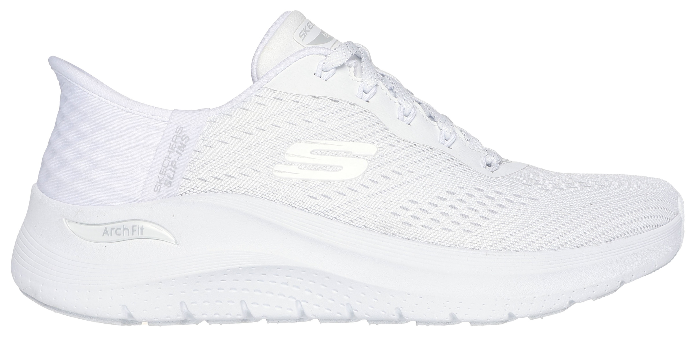 Skechers Slip-On Sneaker »ARCH FIT 2.0-EASY CHIC«, Schlupfschuh, Vegan mit elastischer Bungee Schnürung