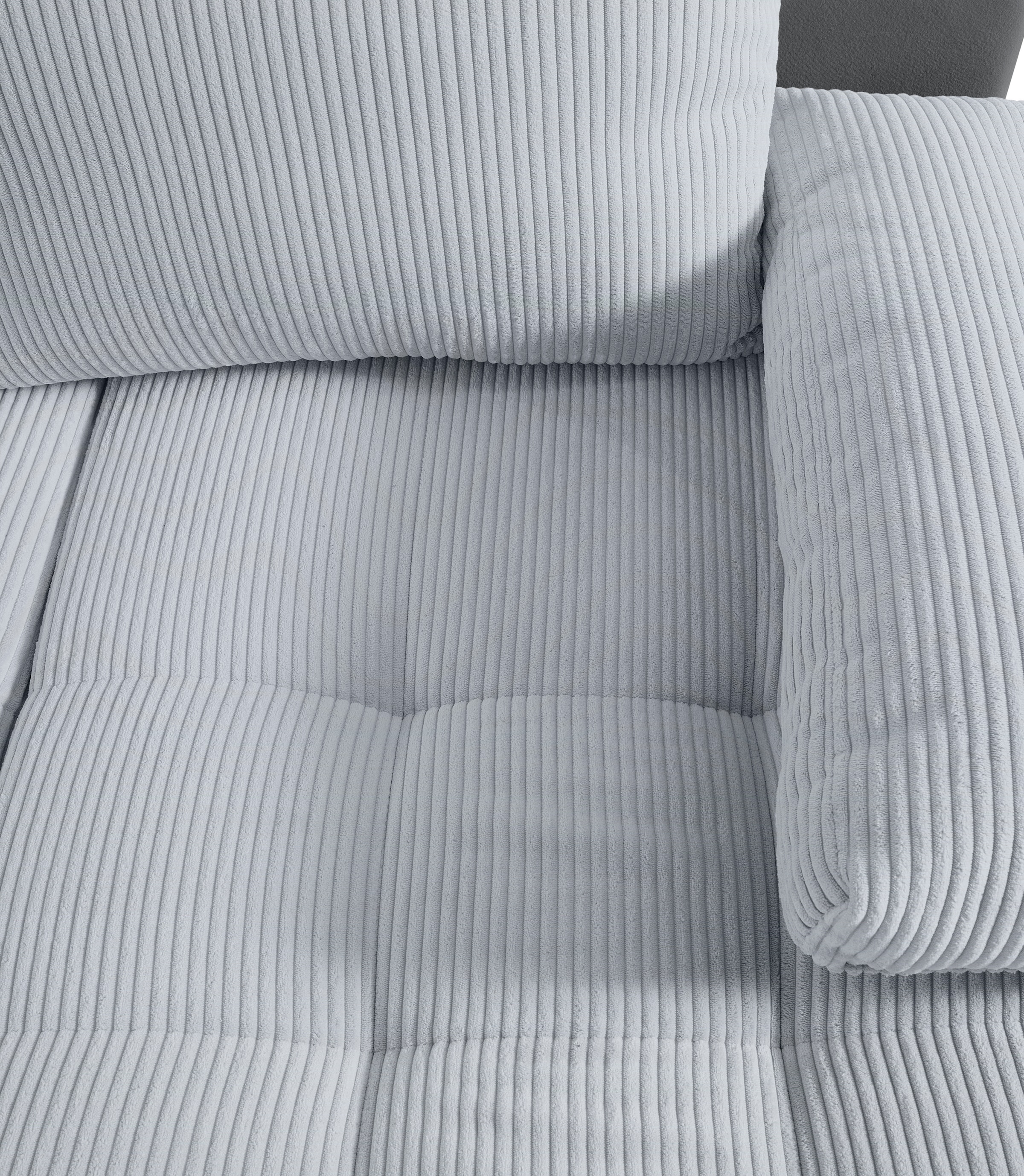 COLLECTION AB Wohnlandschaft »Josy, U-Form, Schlafsofa mit Bettkasten«, (Cord-/Mix), flexible Recamiere, Breite: 269cm, inklusive Rückenkissen, Cord/Mix