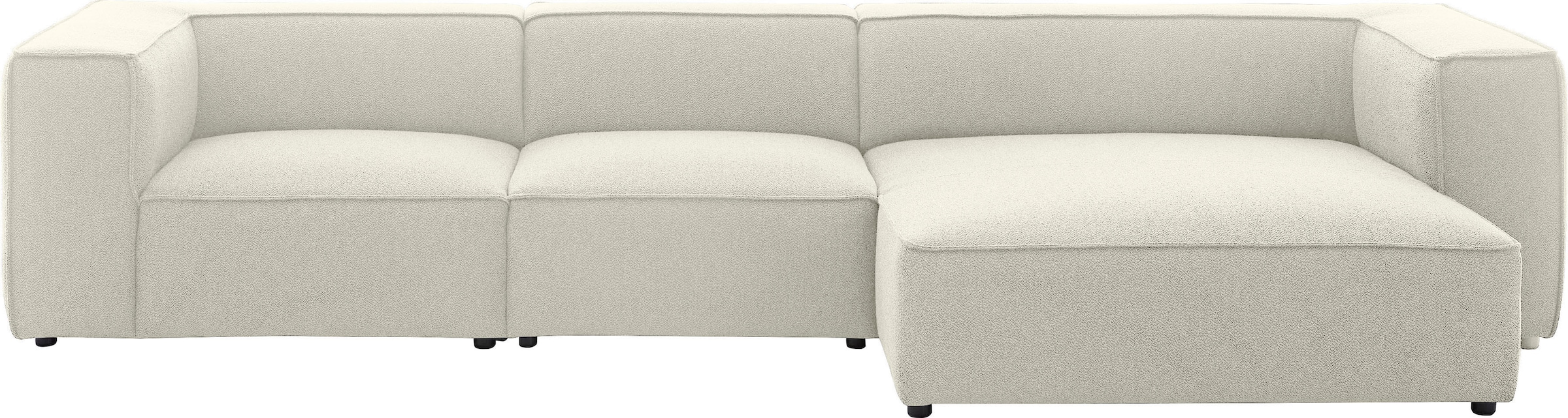 W.SCHILLIG Ecksofa »around-the-block«, mit eleganter Biese, mit Federkern, günstig online kaufen