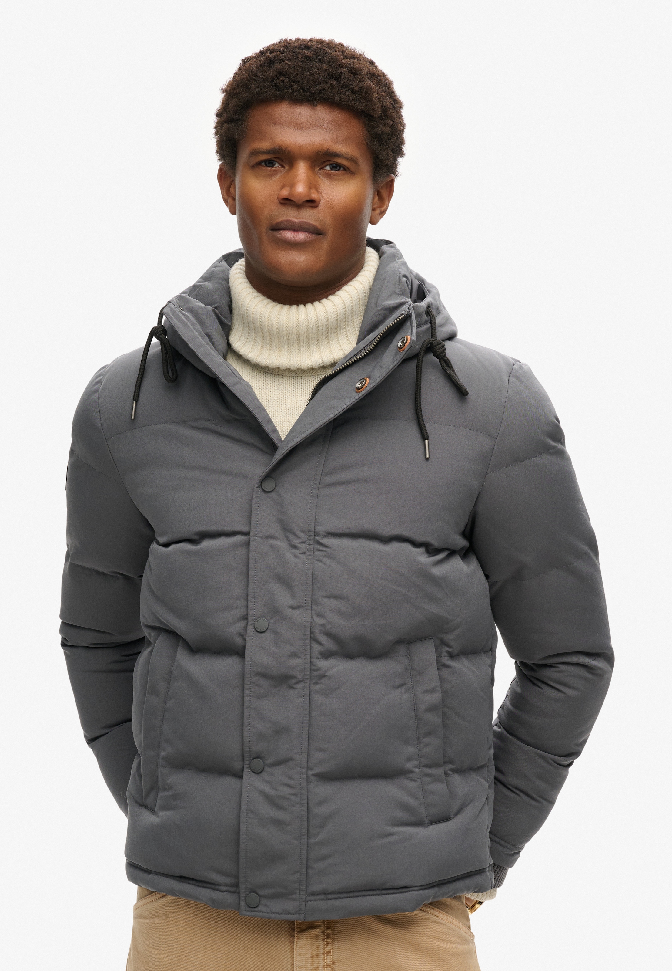Superdry Steppjacke »Everest Hooded Puffer Jacket« mit Kapuze