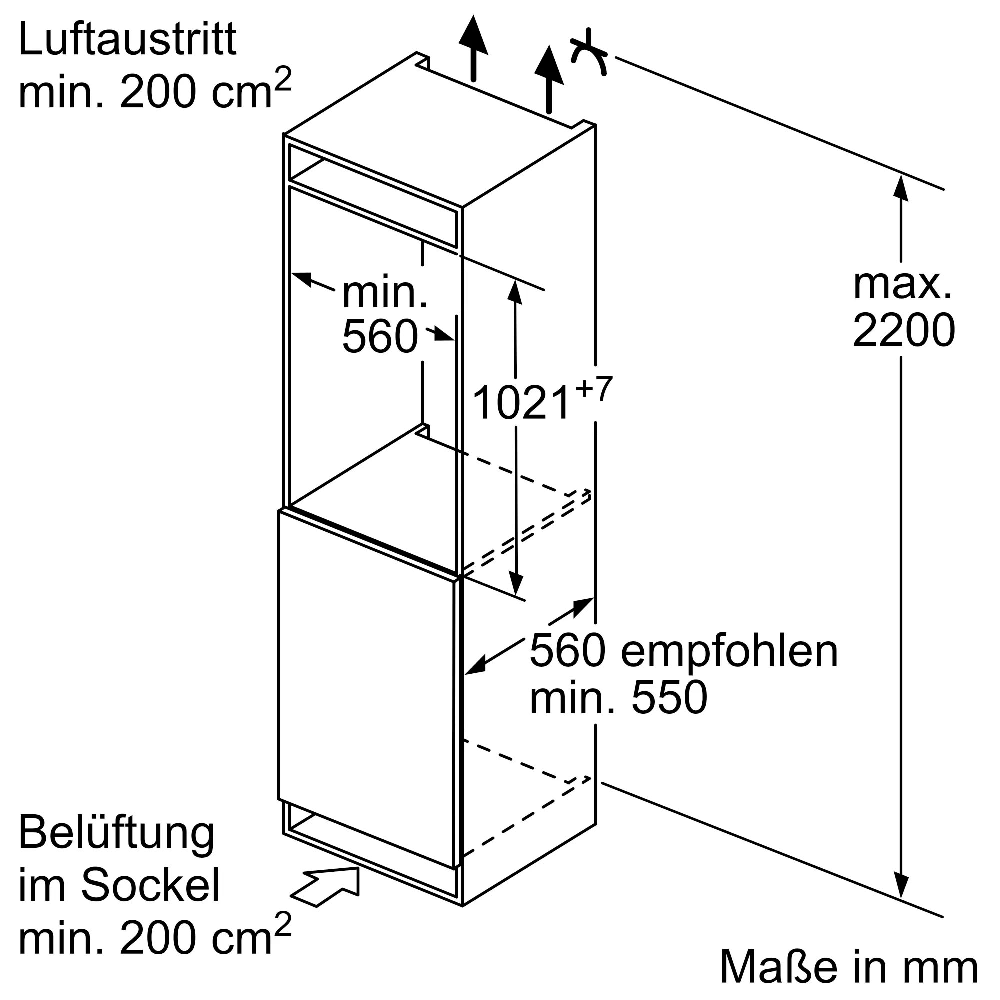 NEFF Einbaukühlschrank N 30 »KI2321SE0«, Fresh Safe: Schublade für flexible Lagerung von Obst & Gemüse
