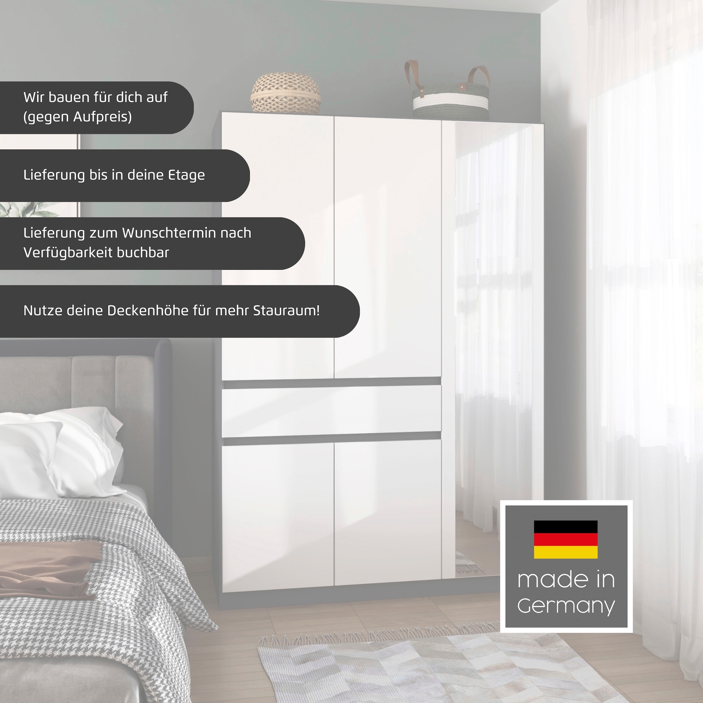 rauch Kleiderschrank »Tübingen« mit Spiegel