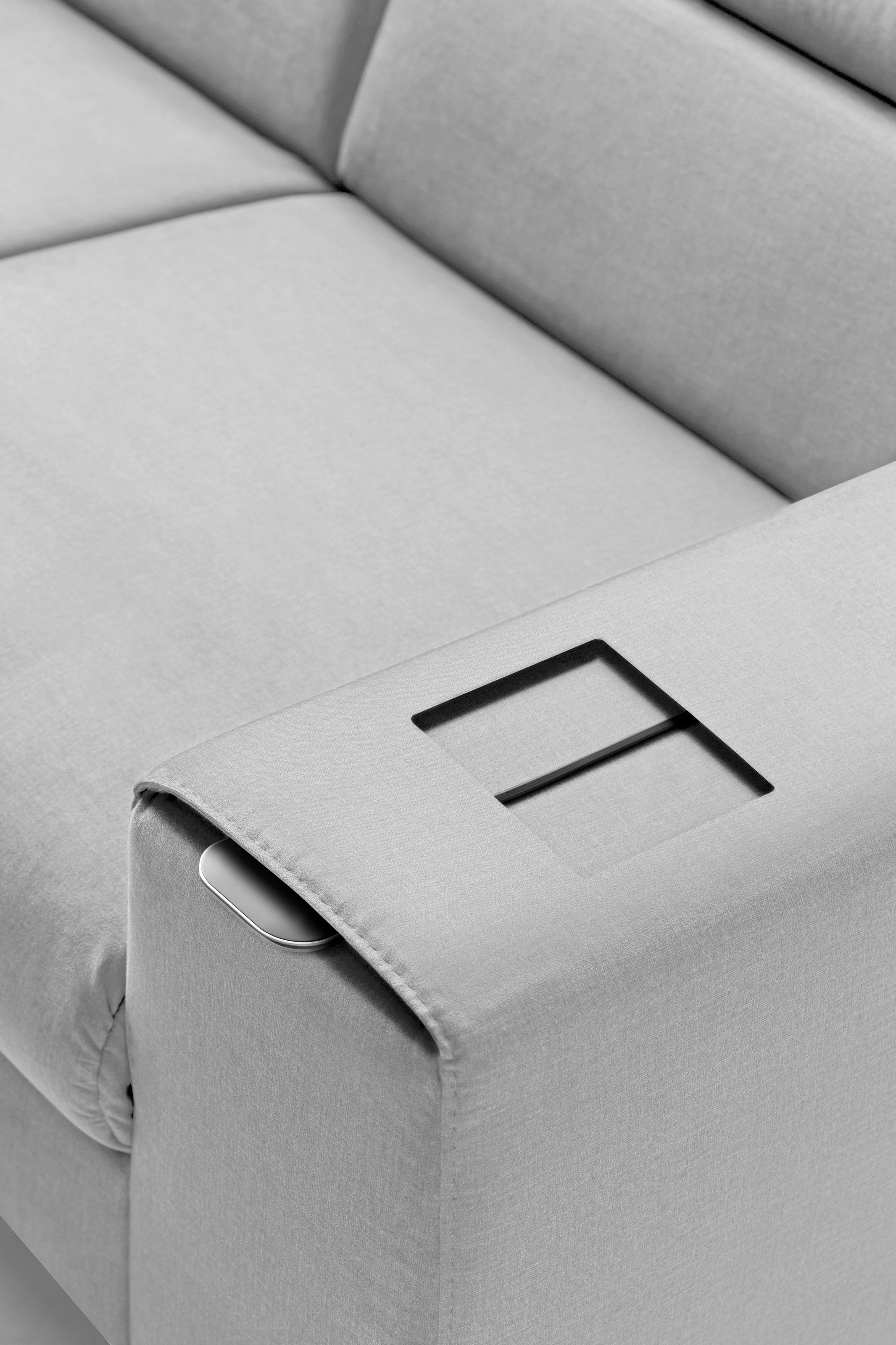 COTTA Ecksofa »Morven L-Form mit Kopfteilverstellung«, wahlweise mit Bettfunktion, Bettkasten & Wireless-Charger