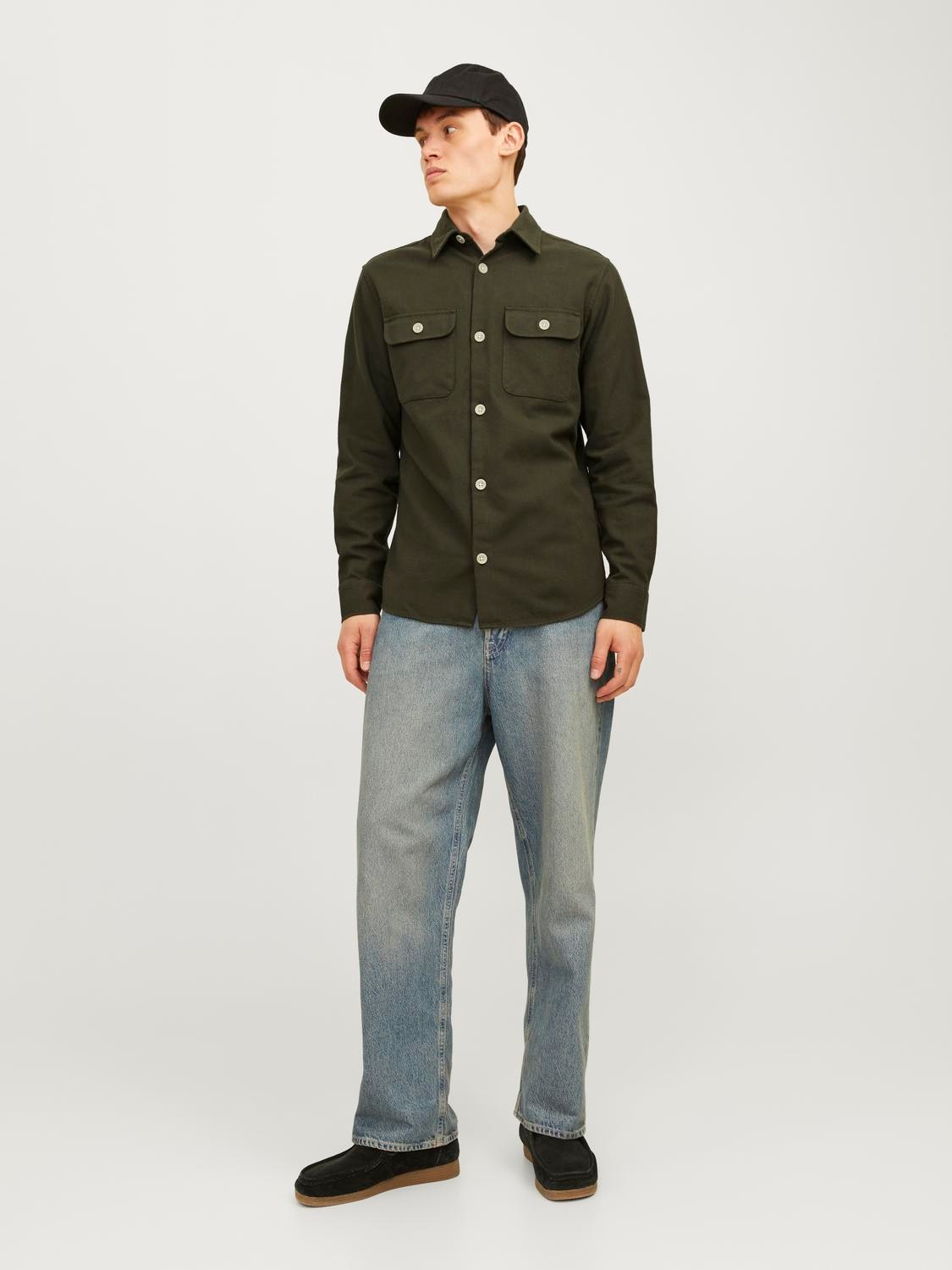 Jack & Jones Langarmhemd »JJEDARREN OVERSHIRT LS NOOS«