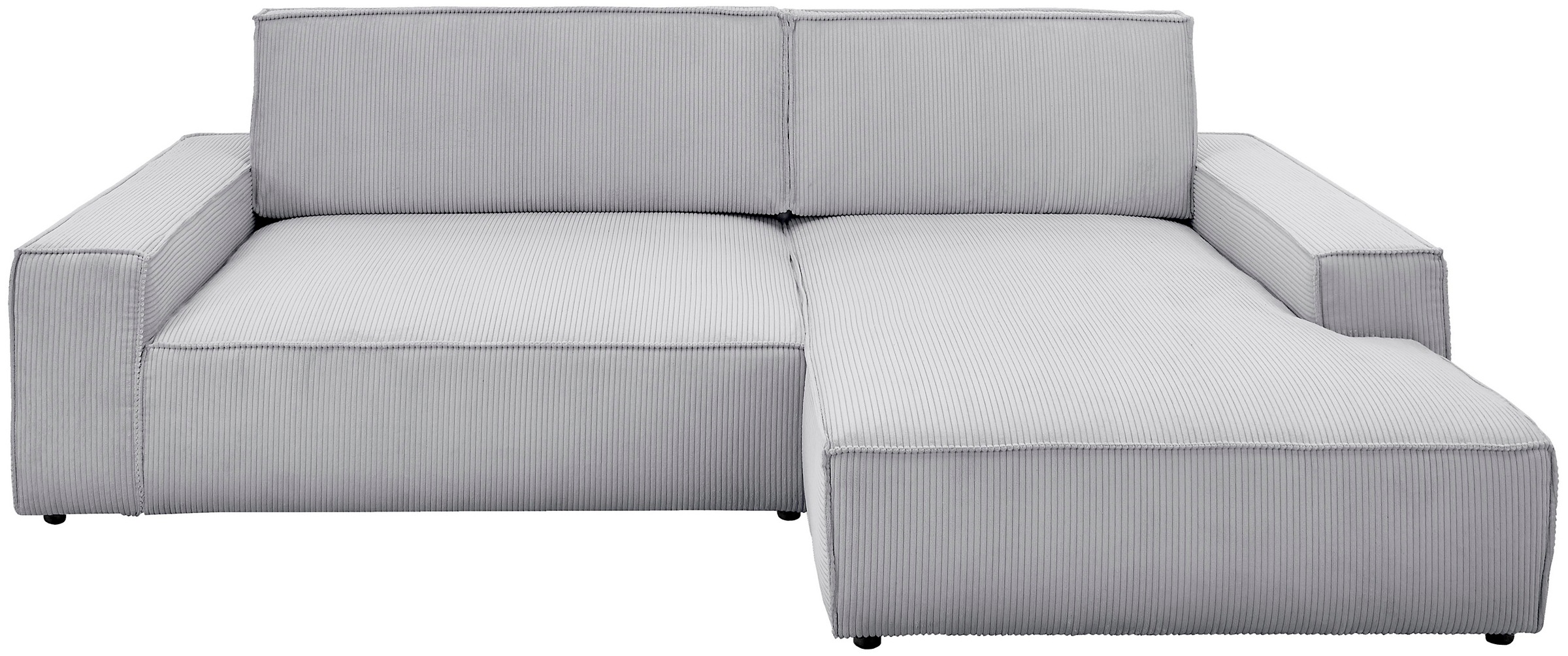 Home affaire Ecksofa »NEU: SHERWOODL XXL 284, Big-Sofa L-Form, tiefe Sitzfläche 95 cm, Cord,«, Leinenoptik, Recamiere rechts/links, auch als Schlafsofa stellbar
