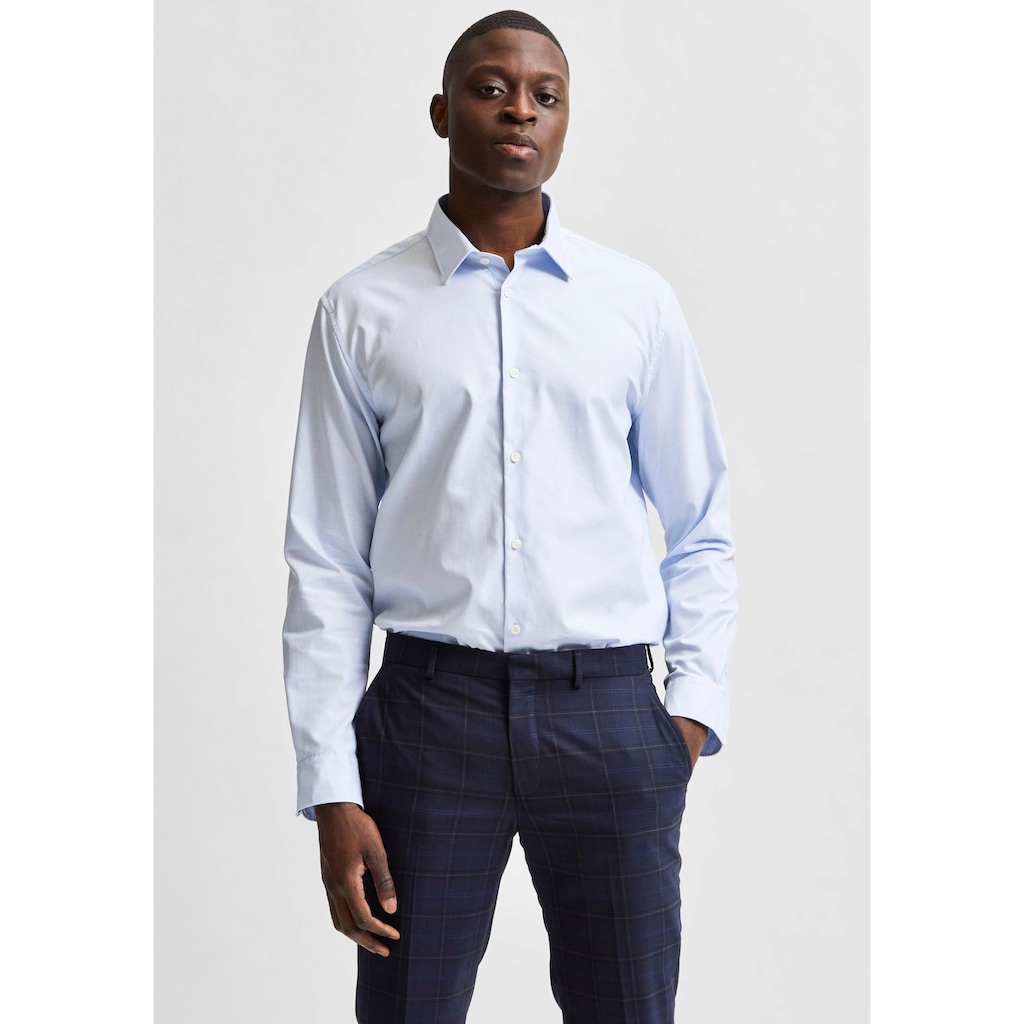 SELECTED HOMME Businesshemd »SLHSLIMETHAN SHIRT«