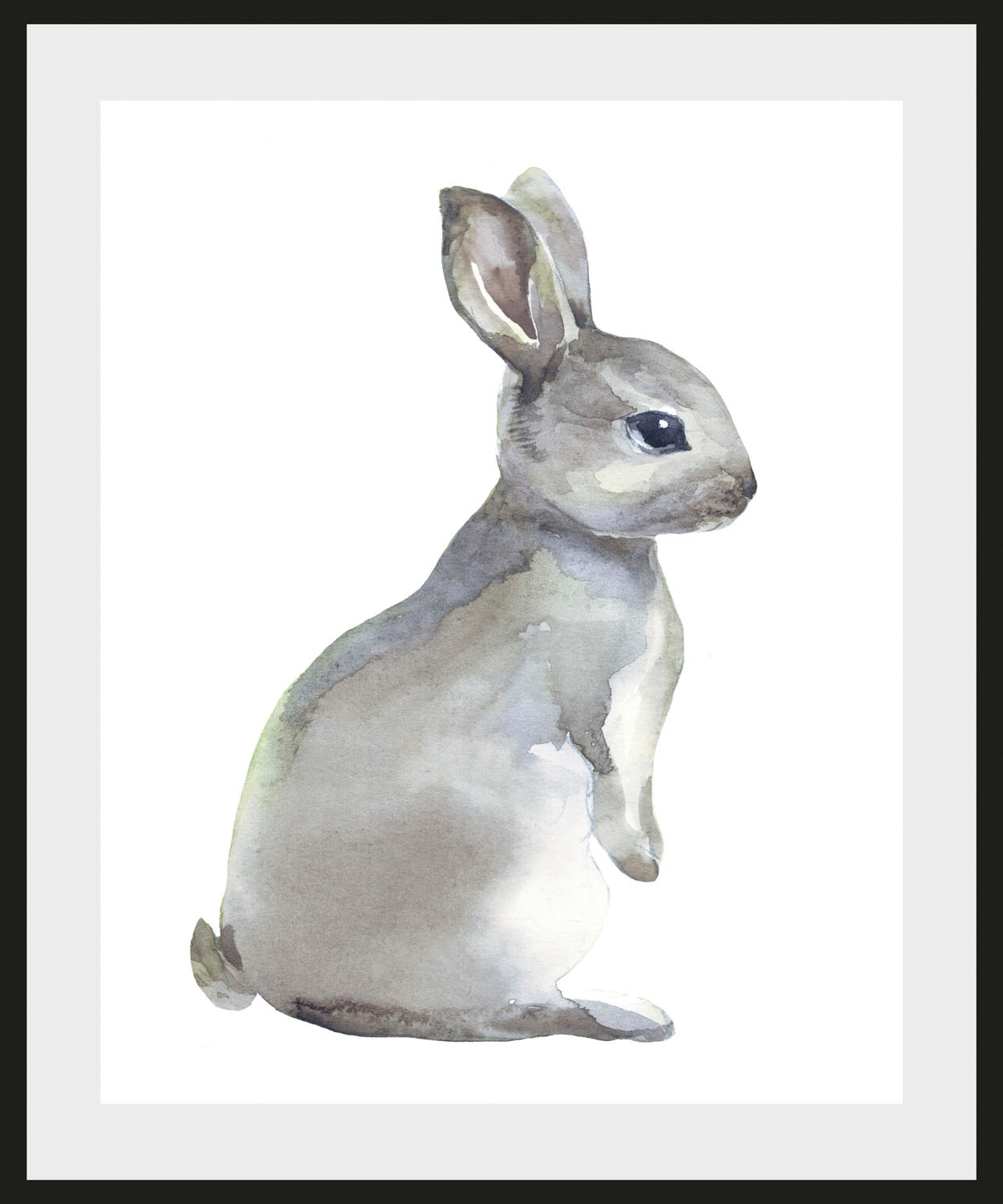 queence Bild »Millie« Hase   Hasen   Haustiere   Kunst   Schwarz-Weiß 1 Stk günstig online kaufen