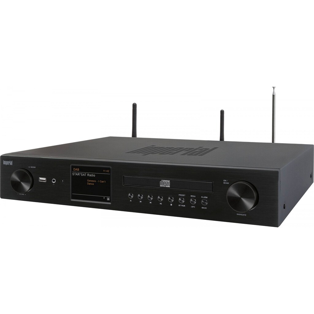 IMPERIAL by TELESTAR Digitalradio (DAB+) »DABMAN i550 CD«, (Bluetooth-WLAN-LAN (Ethernet) Digitalradio (DAB+)-UKW mit RDS 84 W)