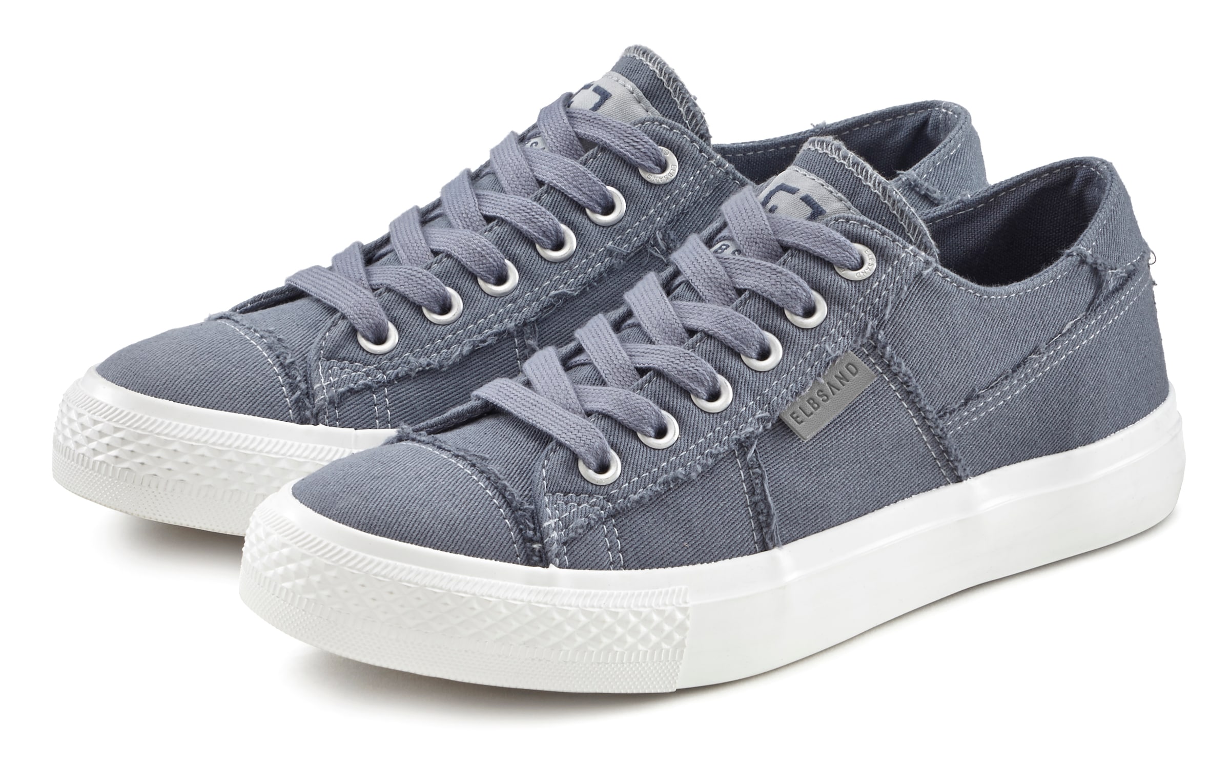 Elbsand Sneaker, Schnürhalbschuh, Freizeitschuh aus Textil, Used-Look VEGAN