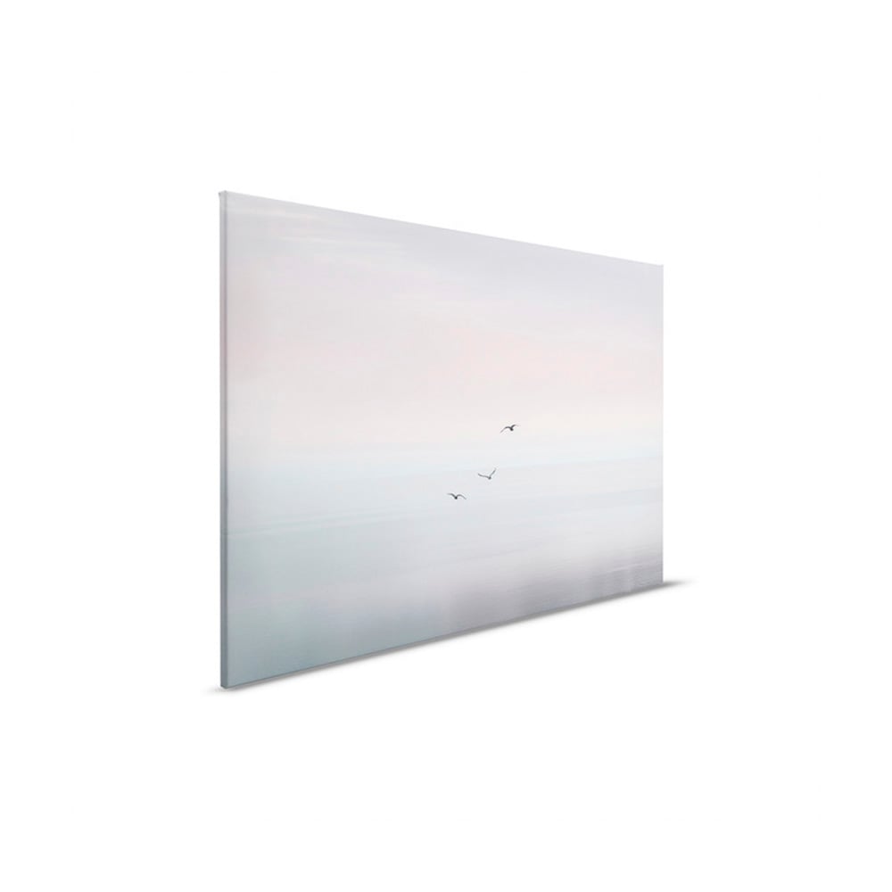 A.S. Création Leinwandbild »Calm Sea - Wandbild Grau Rosa Schwarz Keilrahme günstig online kaufen