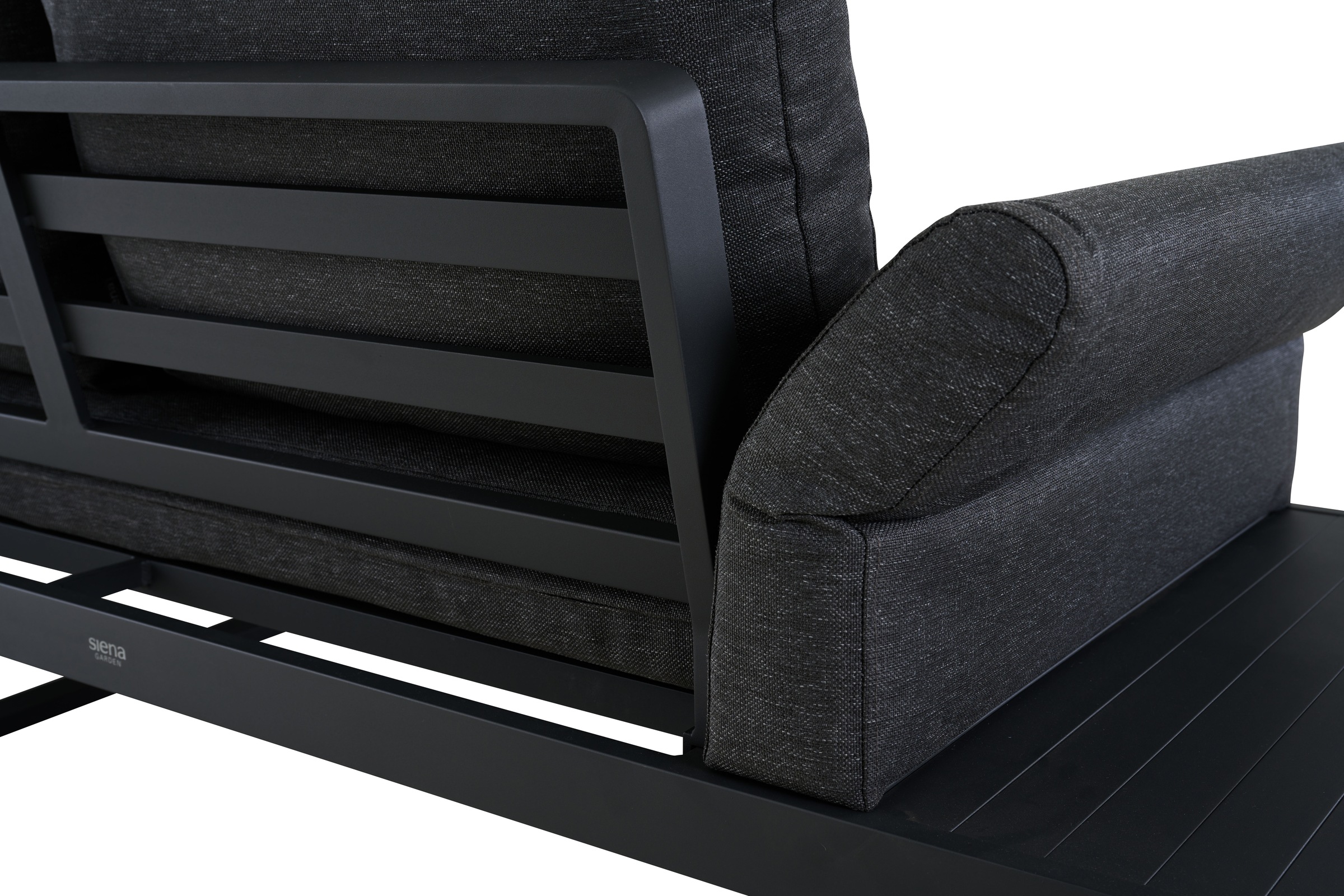 Siena Garden Loungeset »WESTON« Set, 3 tlg. aus Aluminium, inkl. Sitz- und Rückenkissen in mix anthrazit