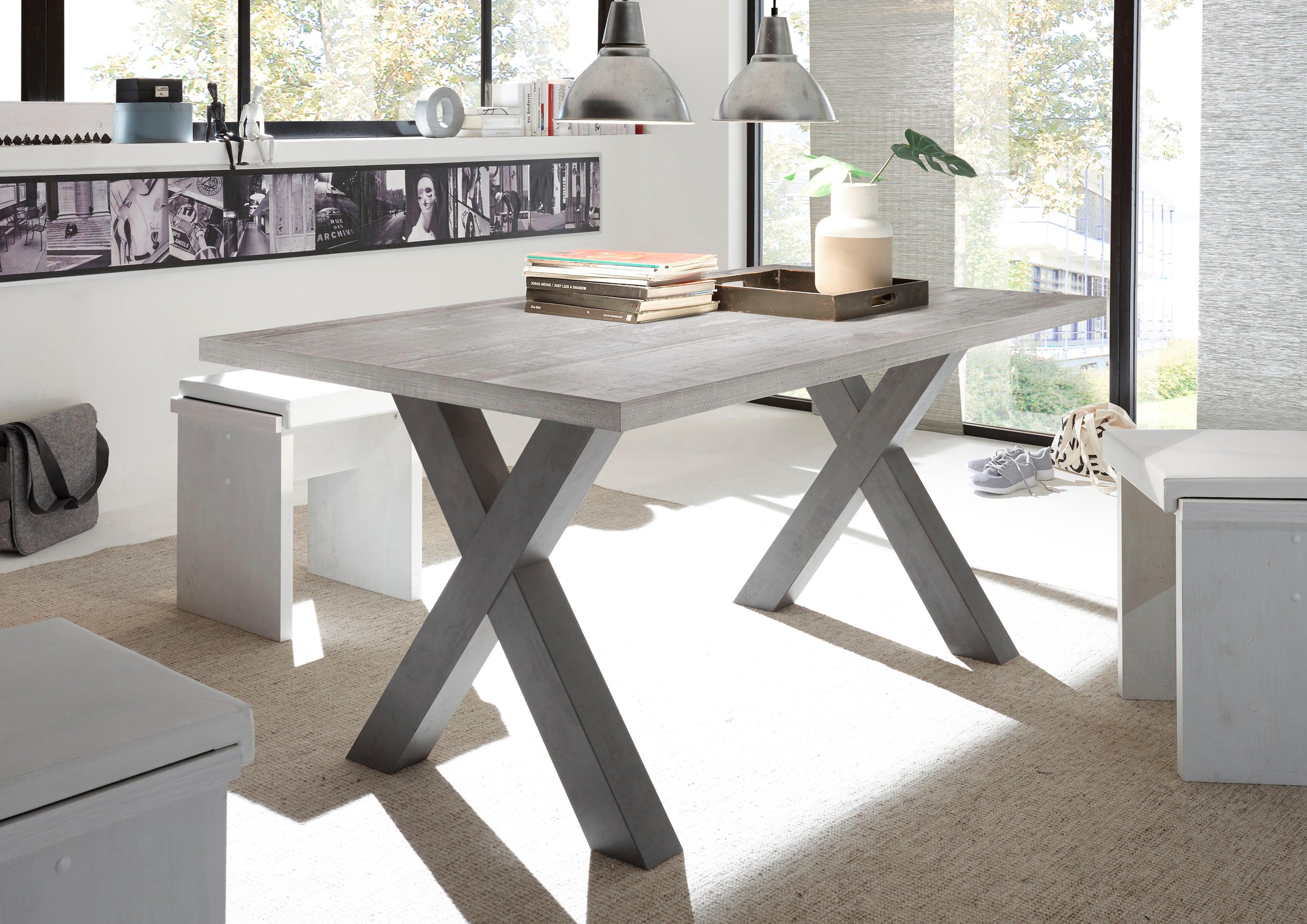 Mäusbacher Esstisch »Mister, TOPSELLER!« OTTOS Choice, Gestell in X-Form günstig online kaufen