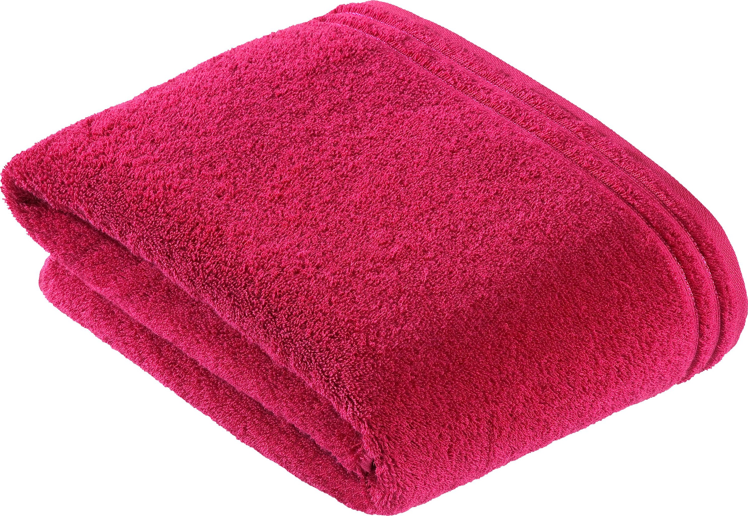 Saunatuch »Calypso« mit schmaler Bordüre lila Walkfrottee, Obermaterial: 100% Baumwolle B/L: 100cmx150cm, 1 Stk., Walkfrottee