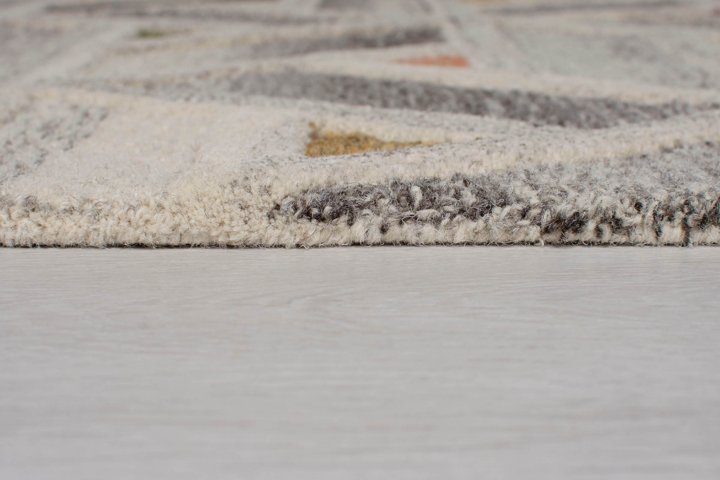 FLAIR RUGS Wollteppich »River«, rechteckig, fußbodenheizungsgeeignet, 100%  Wolle, geometrisches Muster auf Rechnung kaufen | Kurzflor-Teppiche